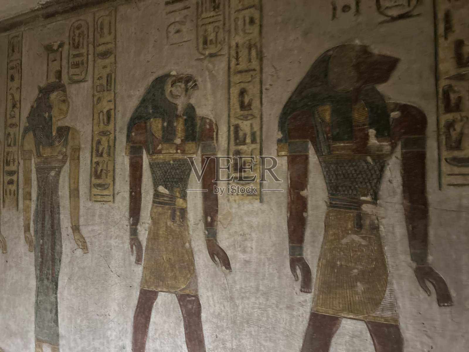 拉美西斯三世的墓葬在国王谷照片摄影图片