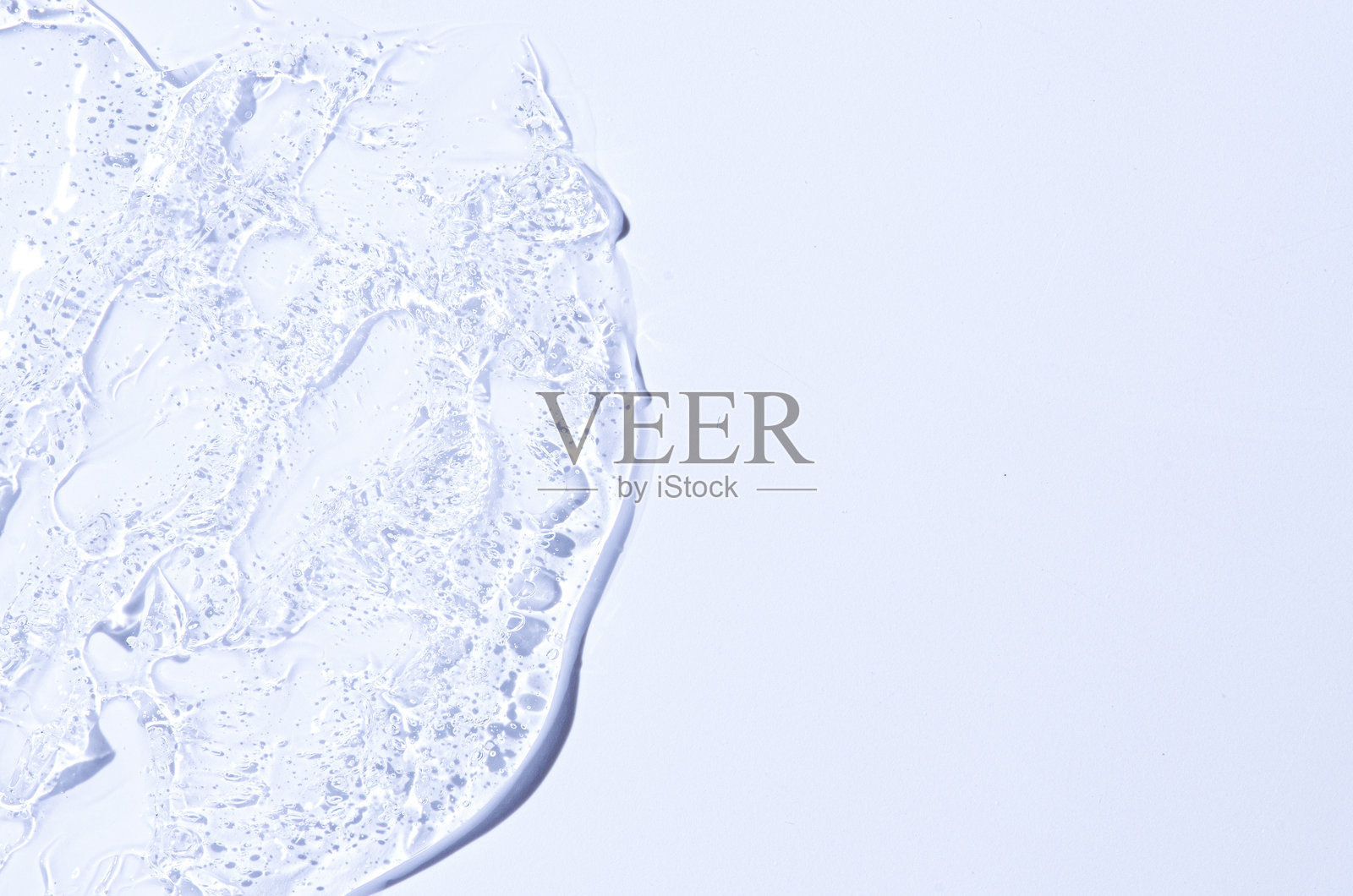 保湿化妆凝胶或肌肤精华的质地。留白空间照片摄影图片