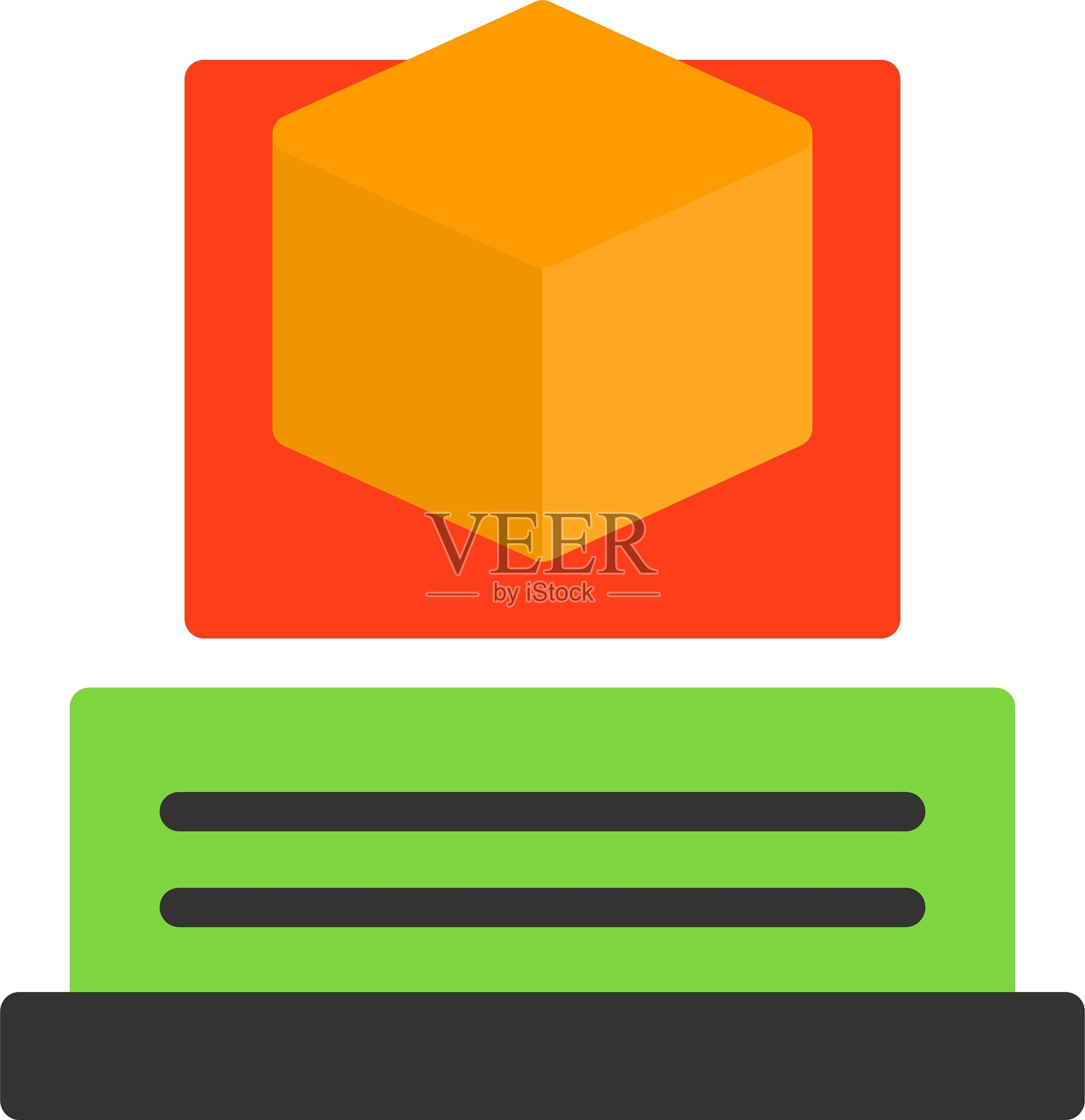 增强现实扁平风格图标设计插画图片素材