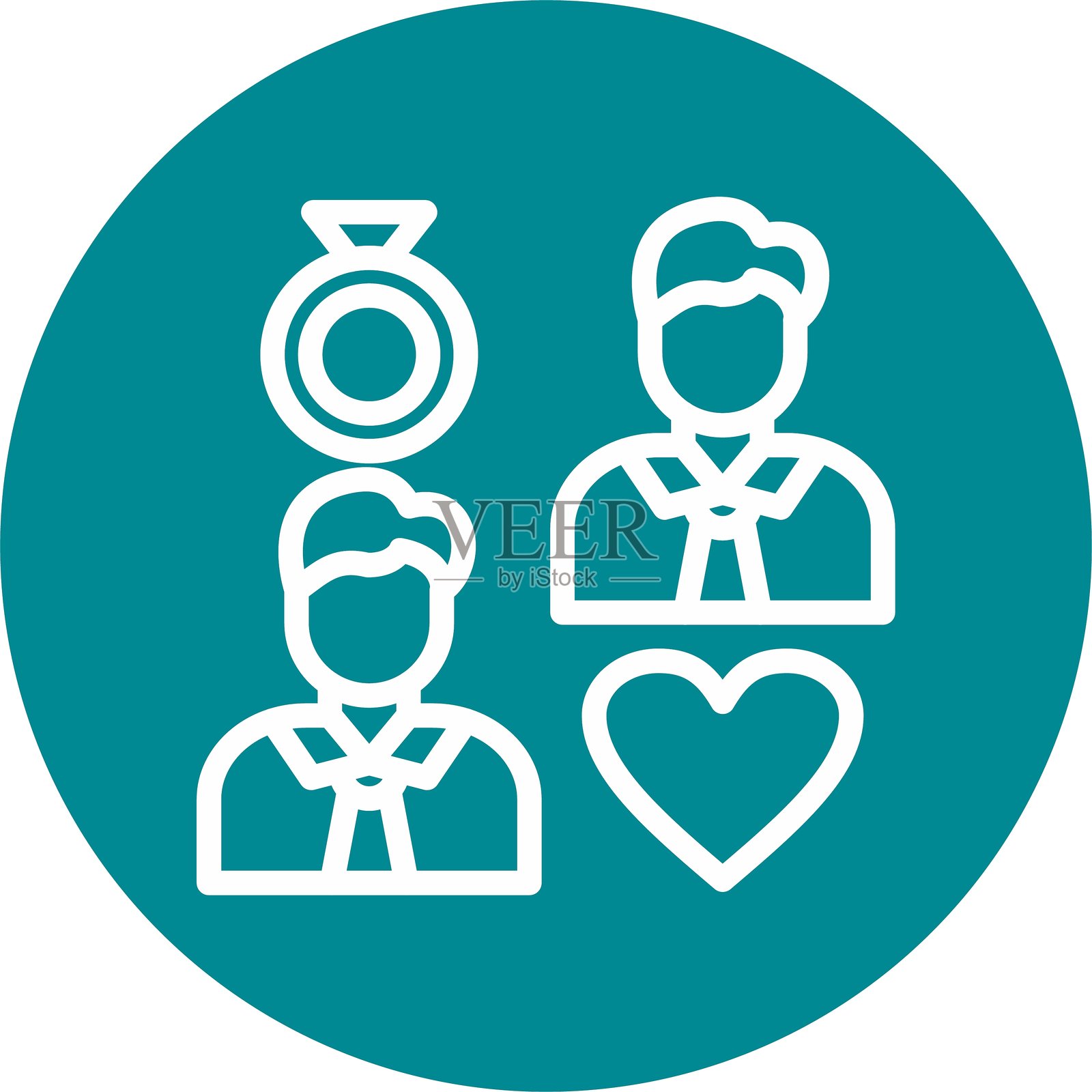 参与线圈风格图标设计插画图片素材