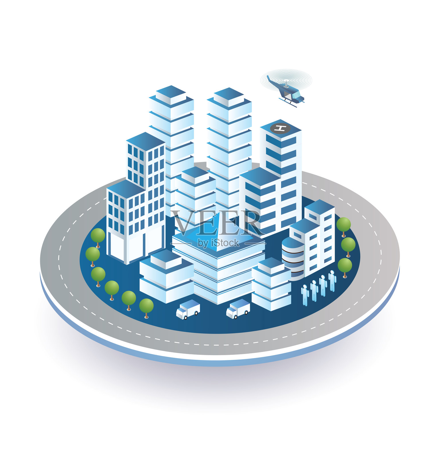 城市插画图片素材