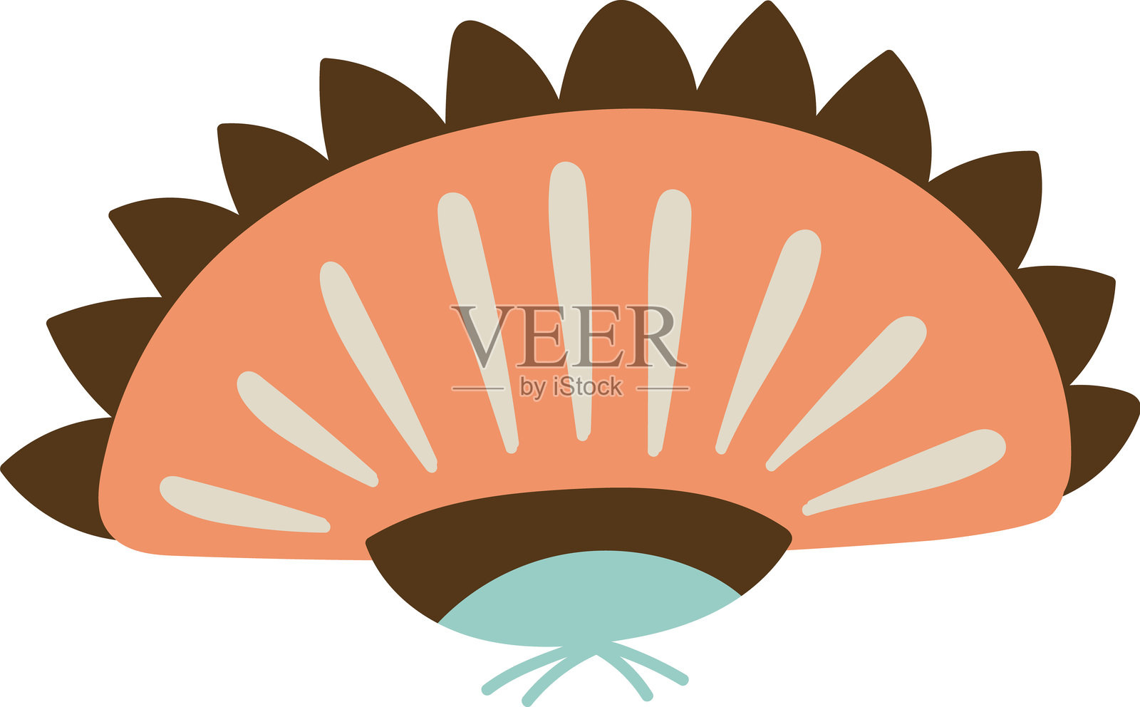 抽象涂鸦花朵头部插画图片素材