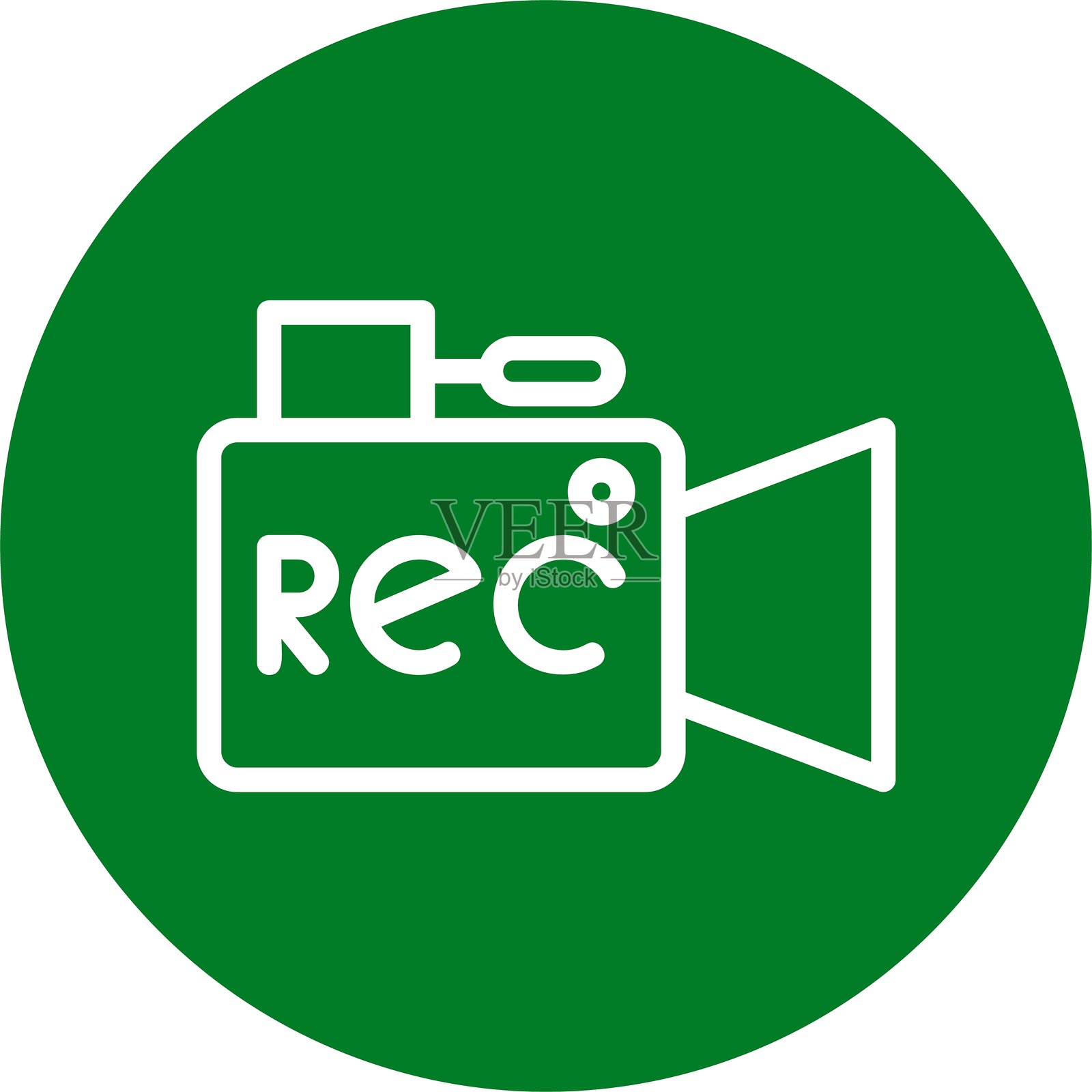 录音线圈风格图标设计插画图片素材