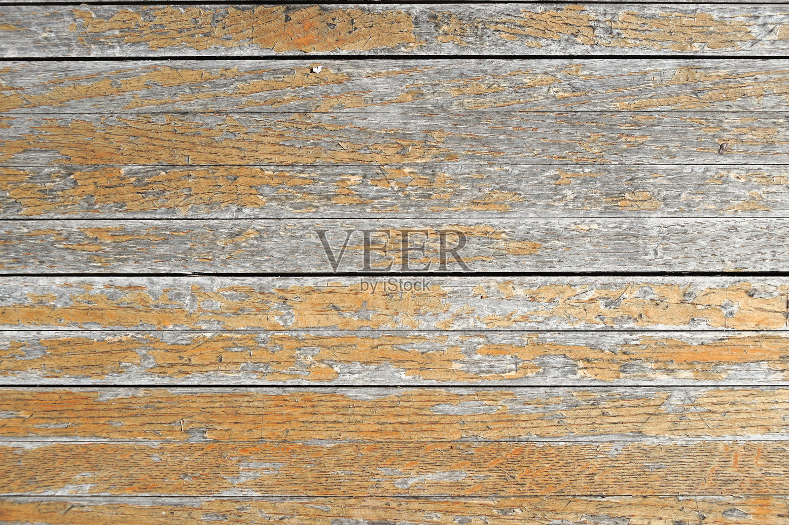 老旧木地板背景，漆面剥落照片摄影图片