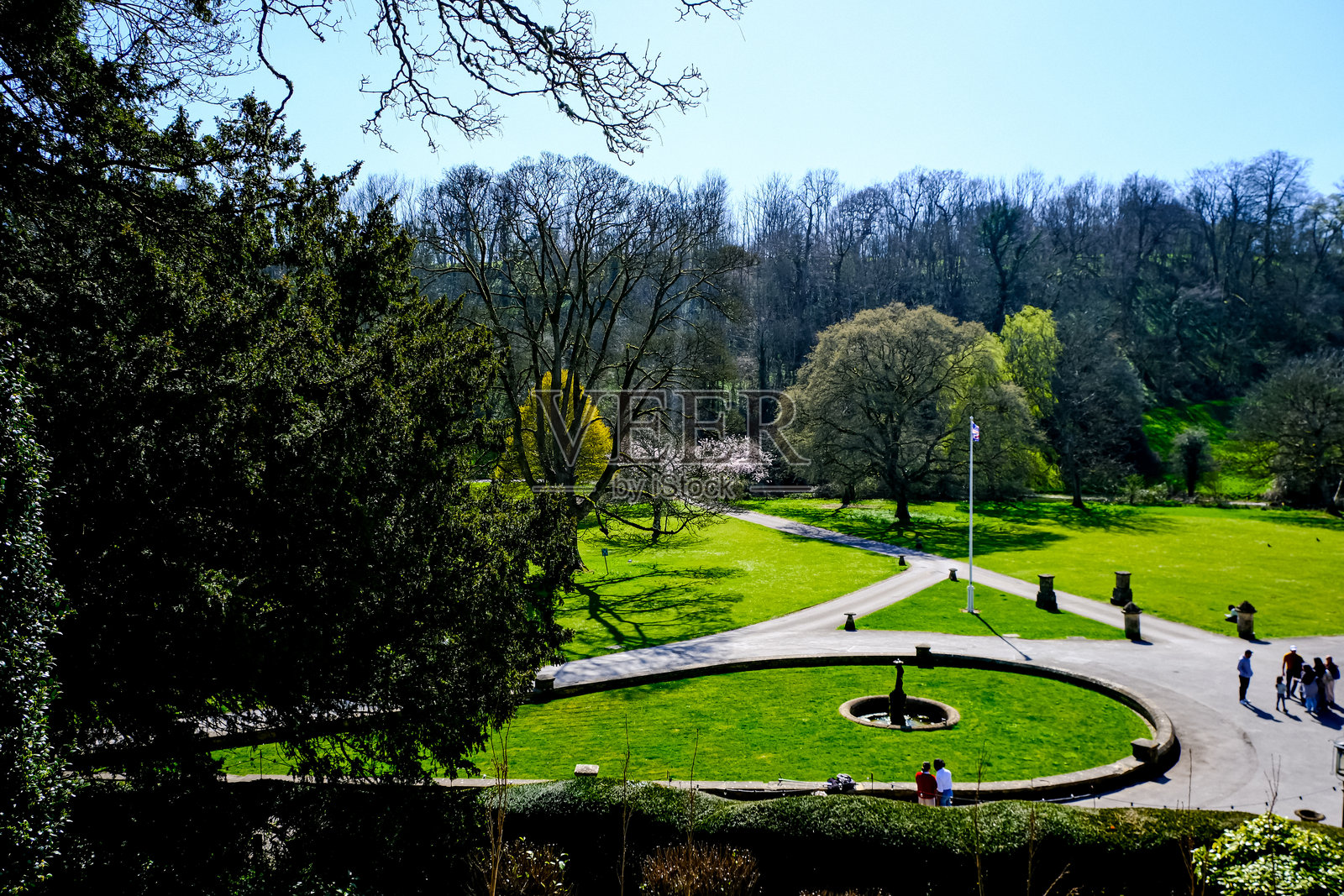 英格兰科茨沃尔德的城堡库姆庄园照片摄影图片