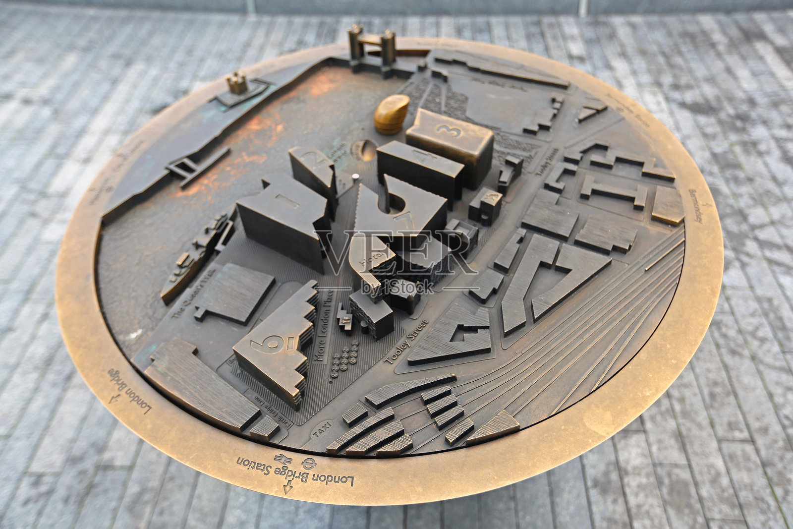 伦敦的3D地图照片摄影图片