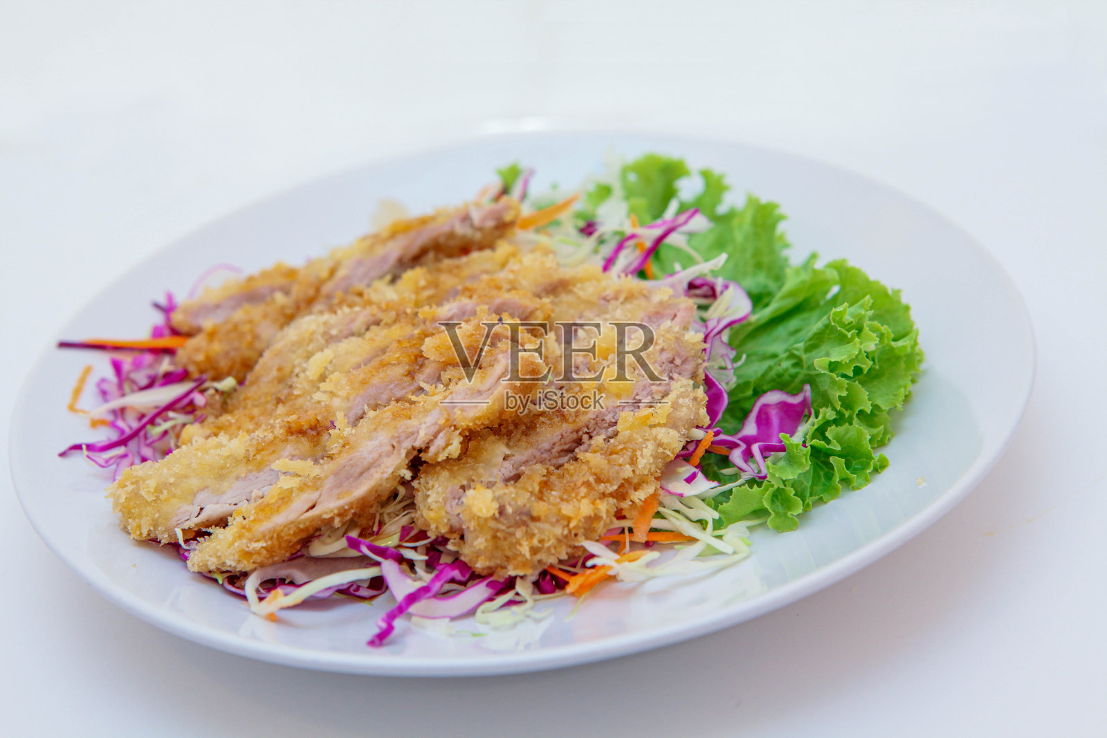 炸猪排照片摄影图片