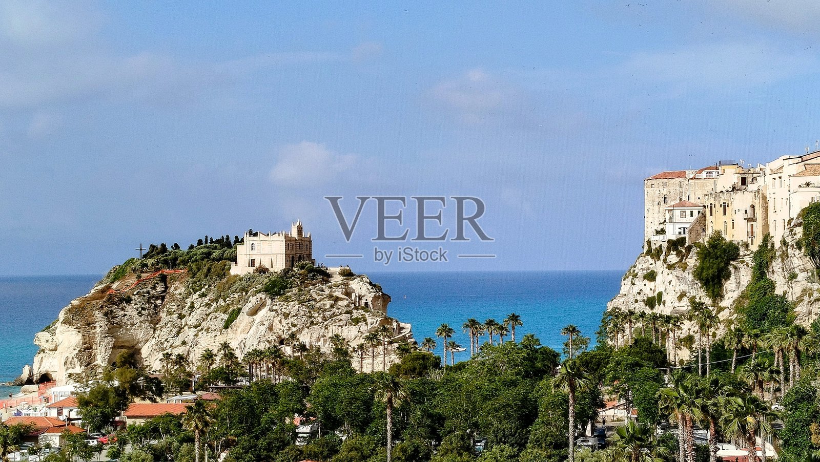 日落时分的特罗佩亚景观照片摄影图片