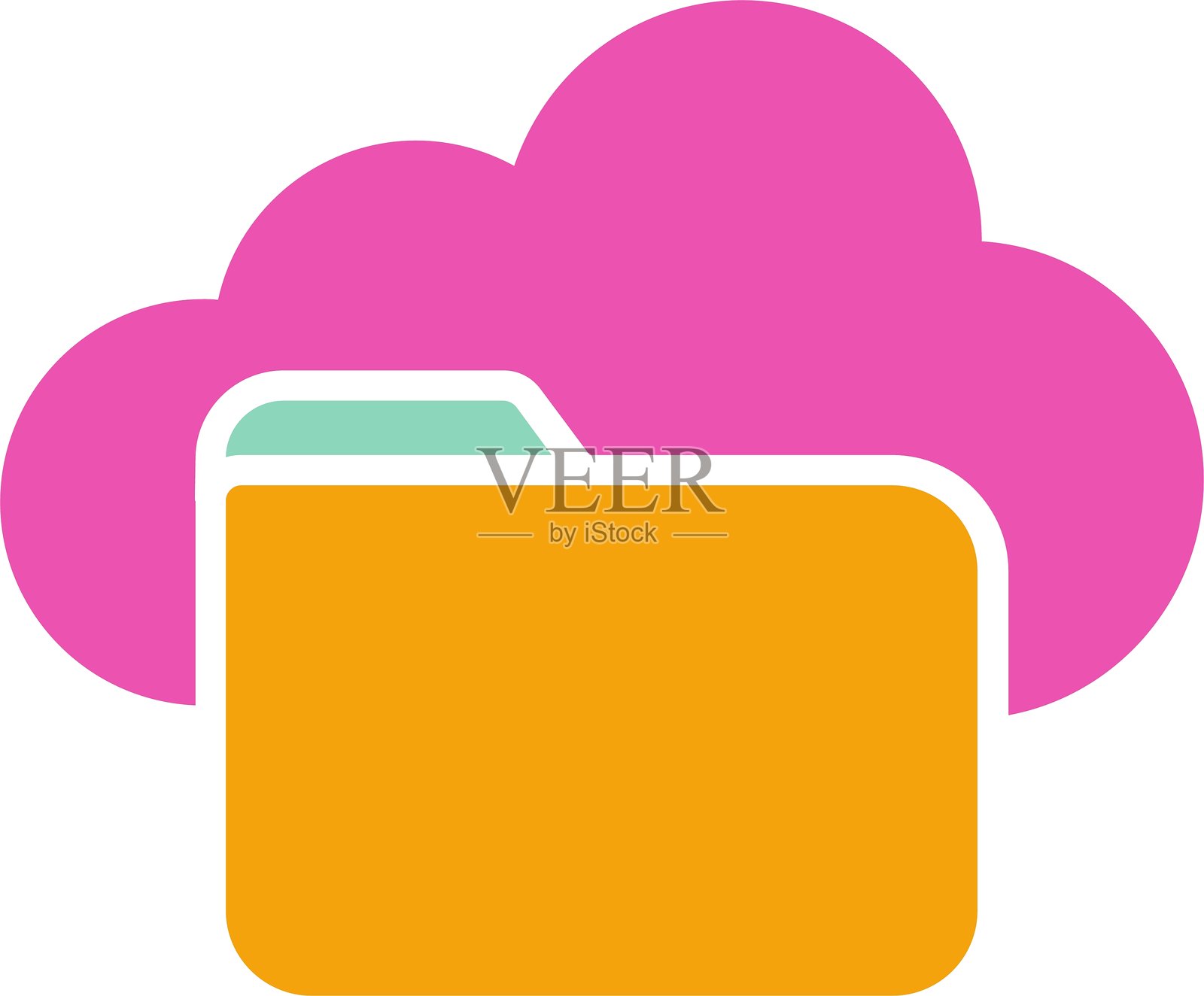 云存储图标插画图片素材