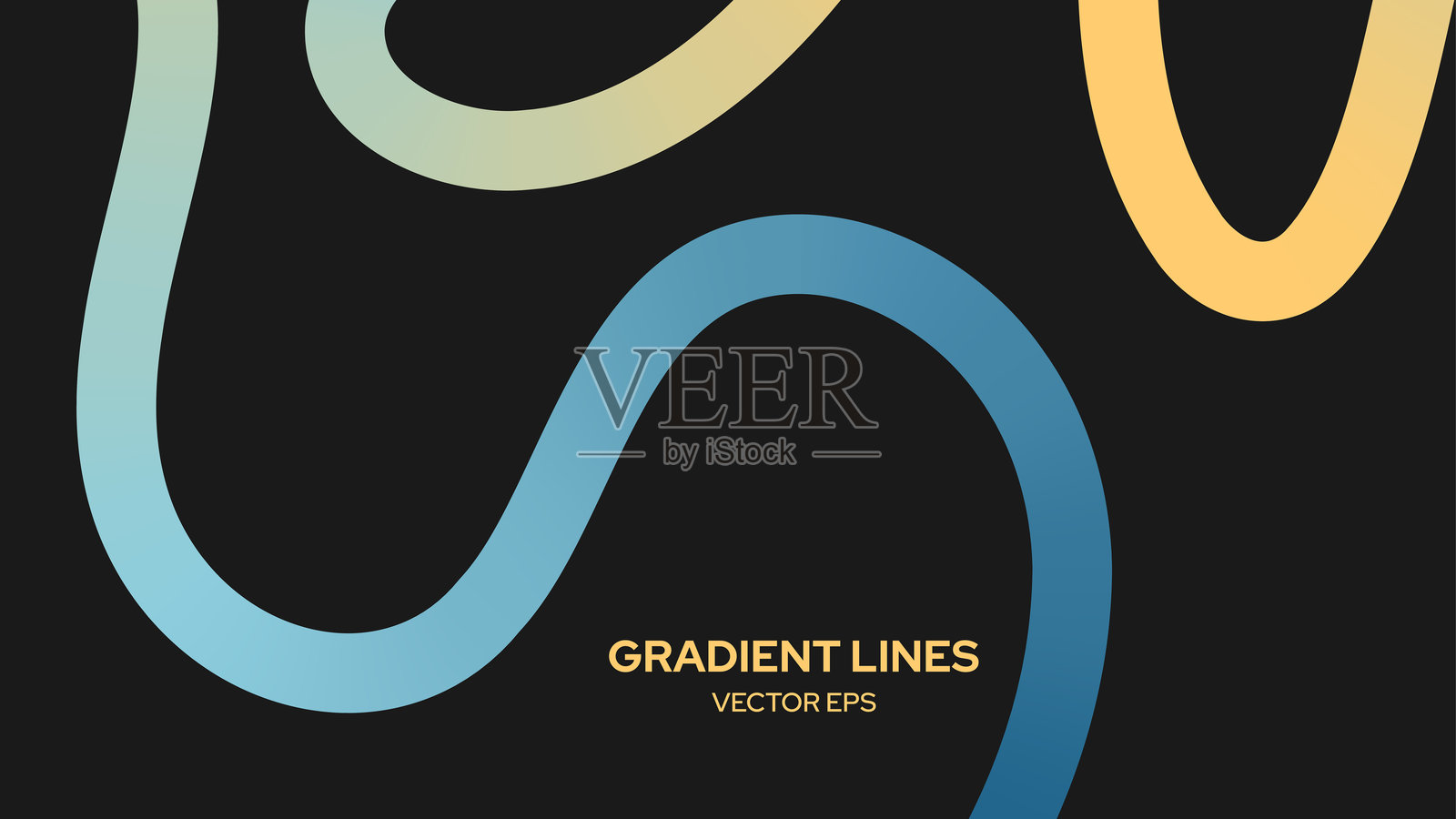 可调整大小的线条背景，带有多彩渐变图案插画图片素材