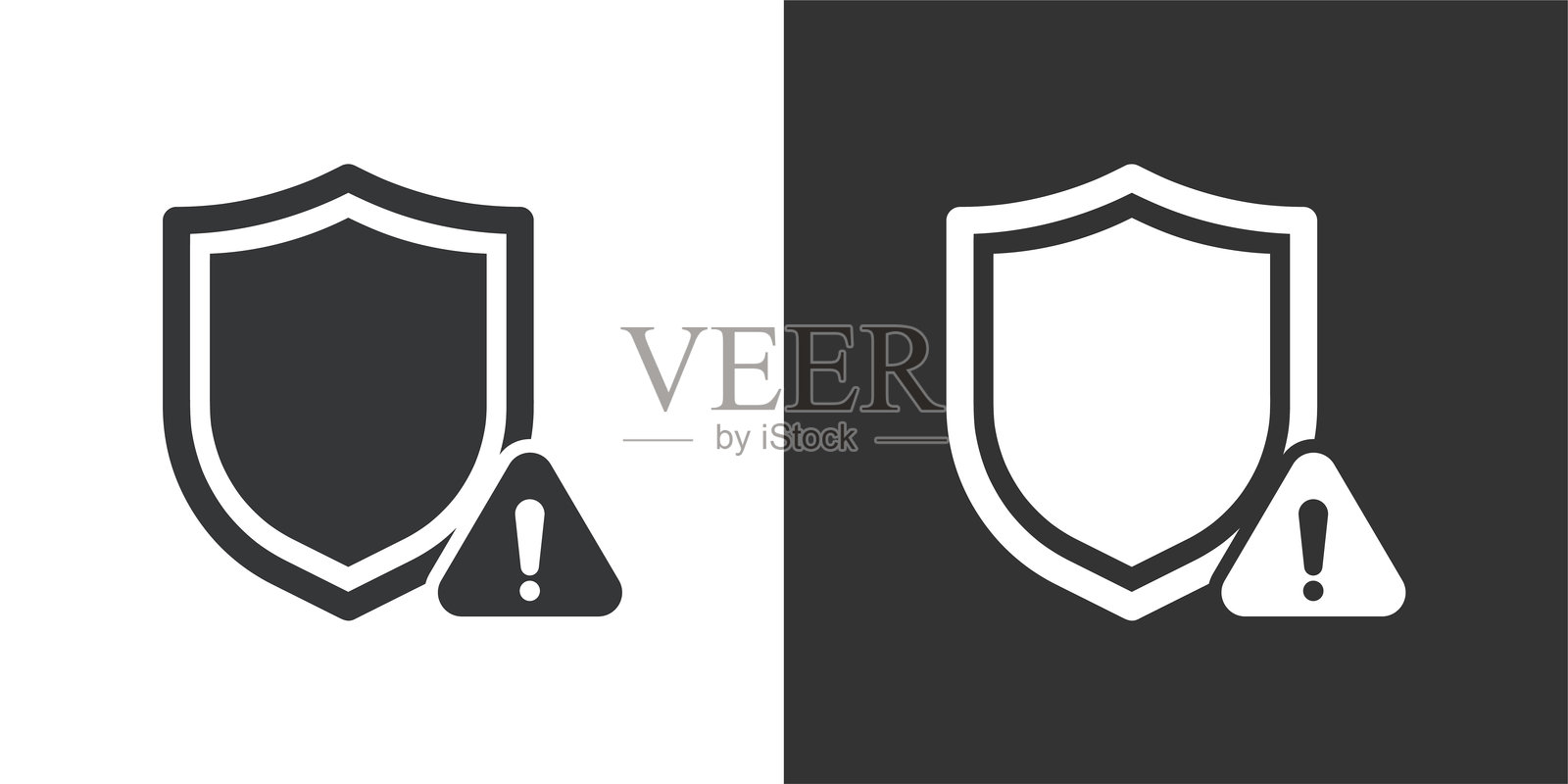 安全风险图标。实心图标系列图标插画图片素材