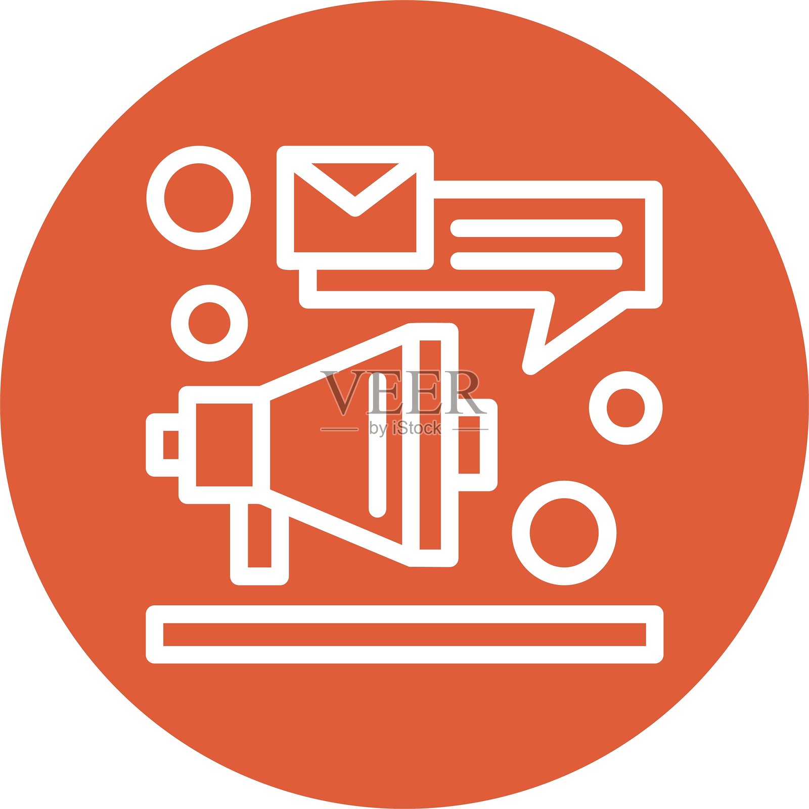 社交媒体线圈风格图标设计插画图片素材