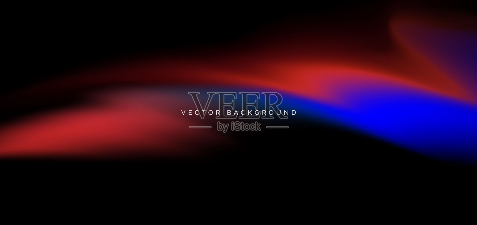 深色背景上的红蓝渐变。可用于横幅、宣传册、演示文稿。插画图片素材