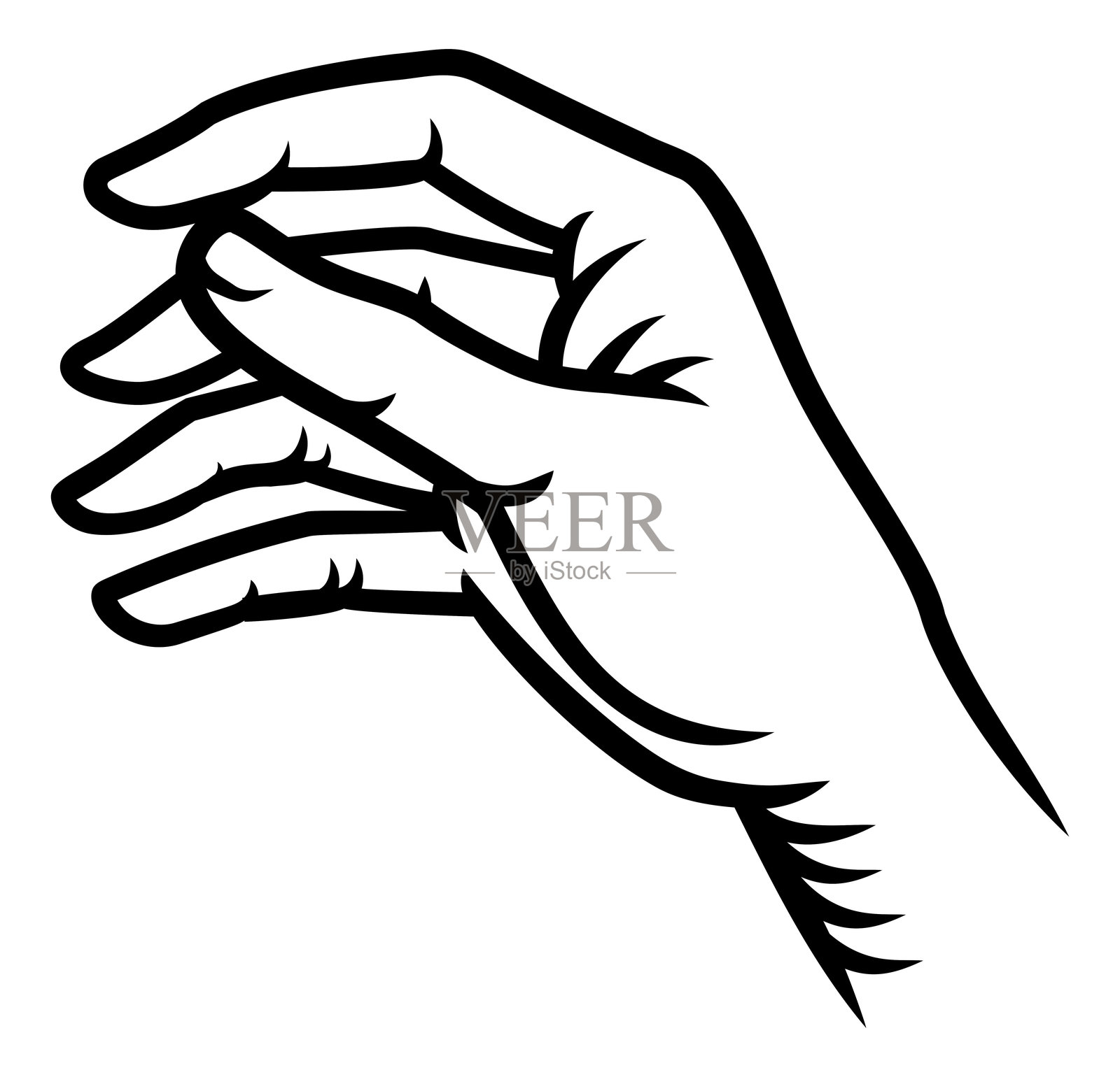 手工复古木刻风格插画图片素材