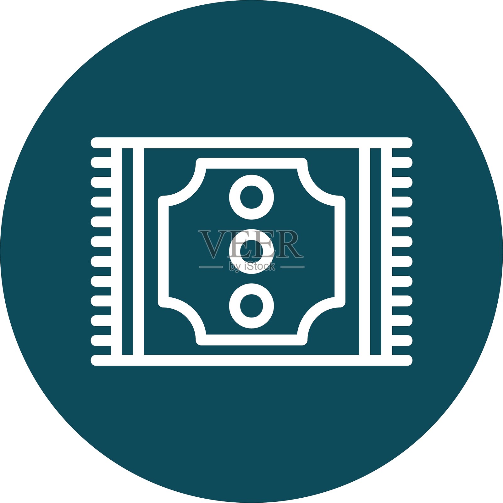 门垫线圈风格图标设计插画图片素材