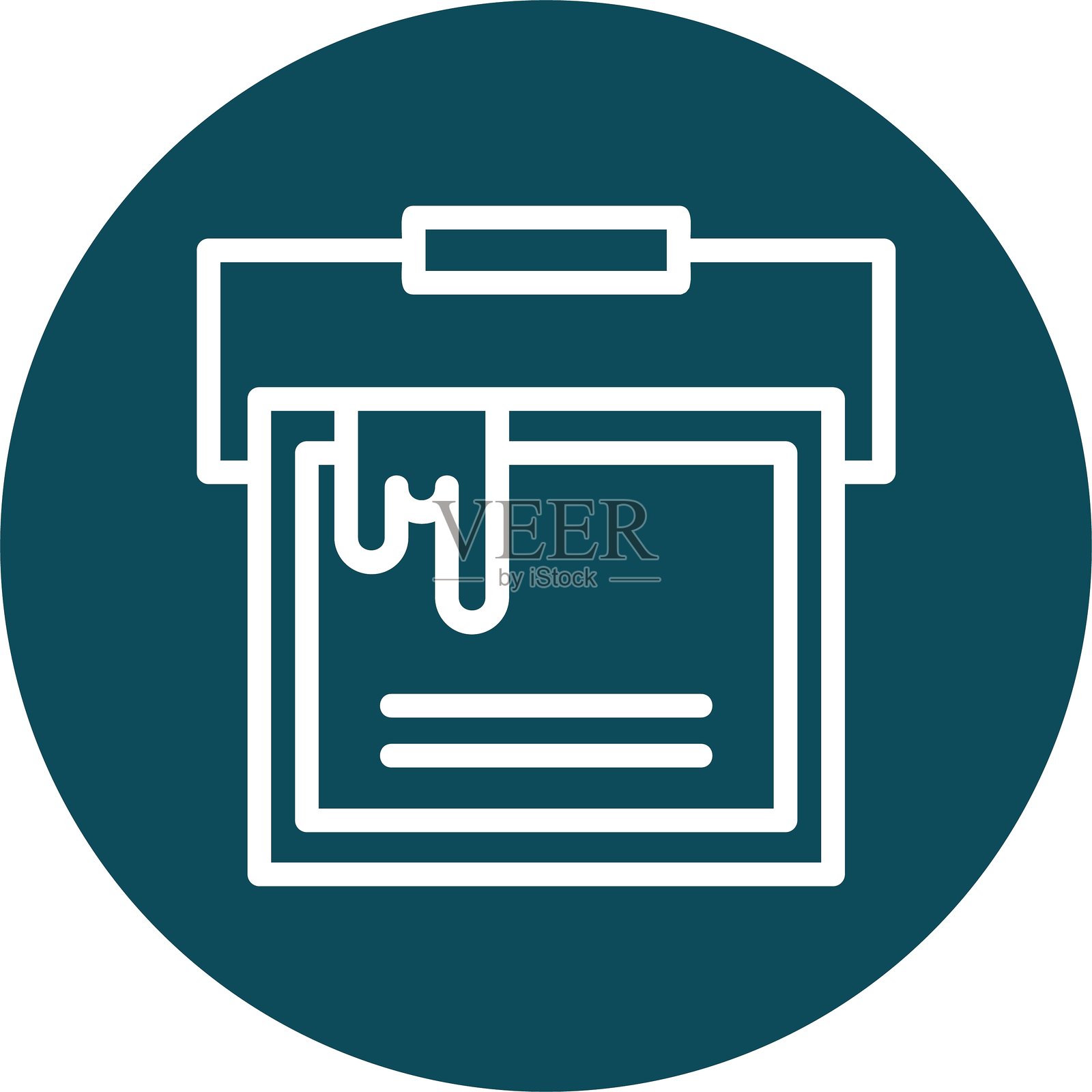 油漆桶线条圆形风格图标设计插画图片素材