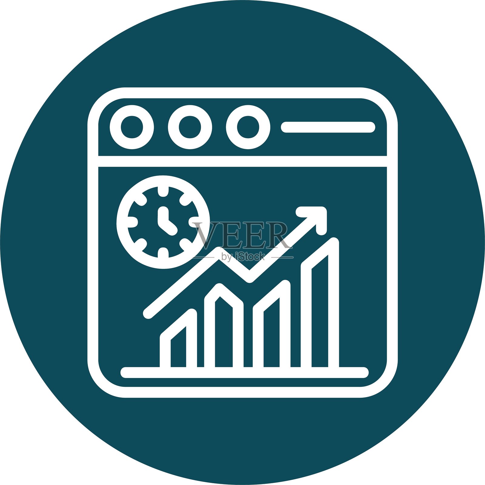 效率线圈风格图标设计插画图片素材