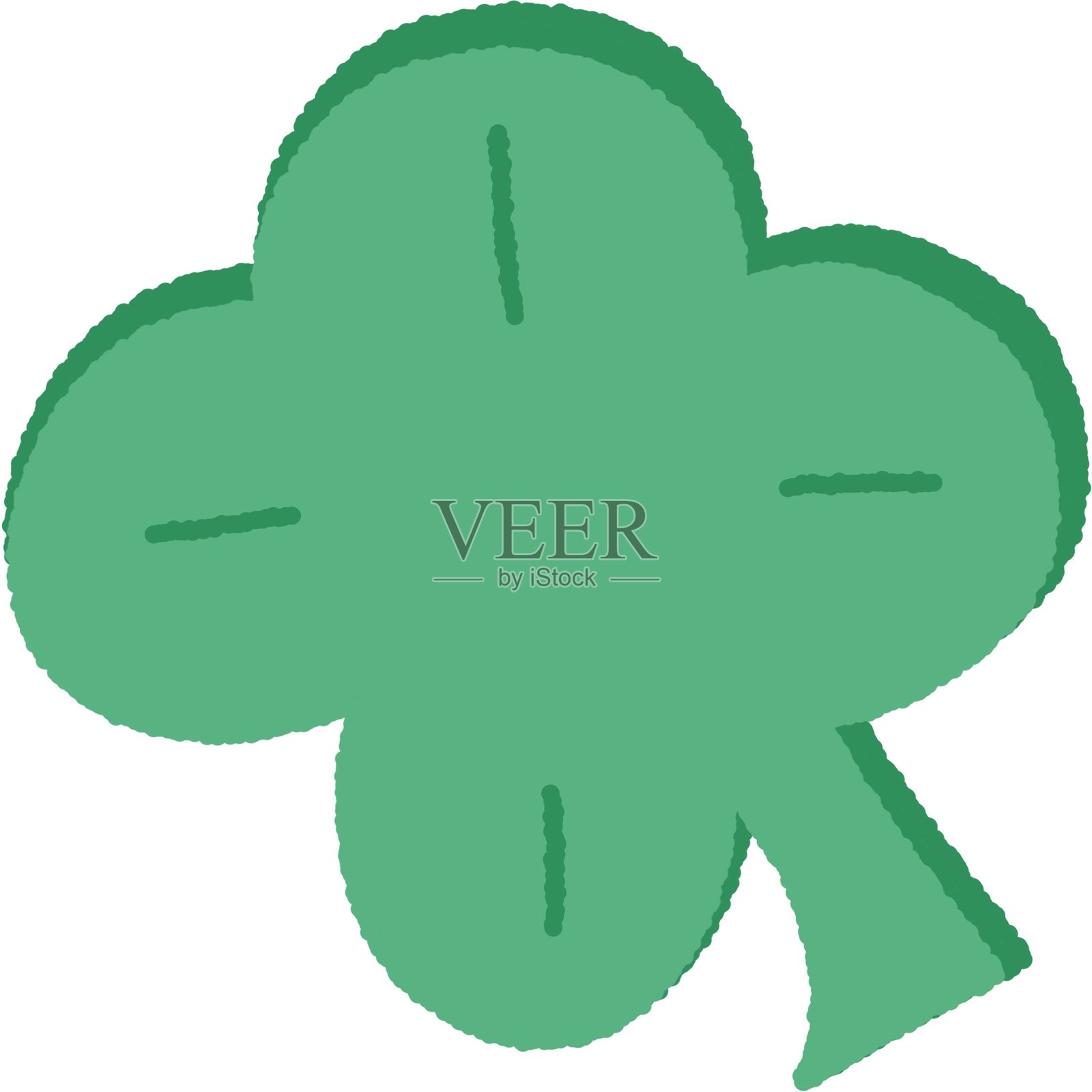 三叶草备忘录插画图片素材