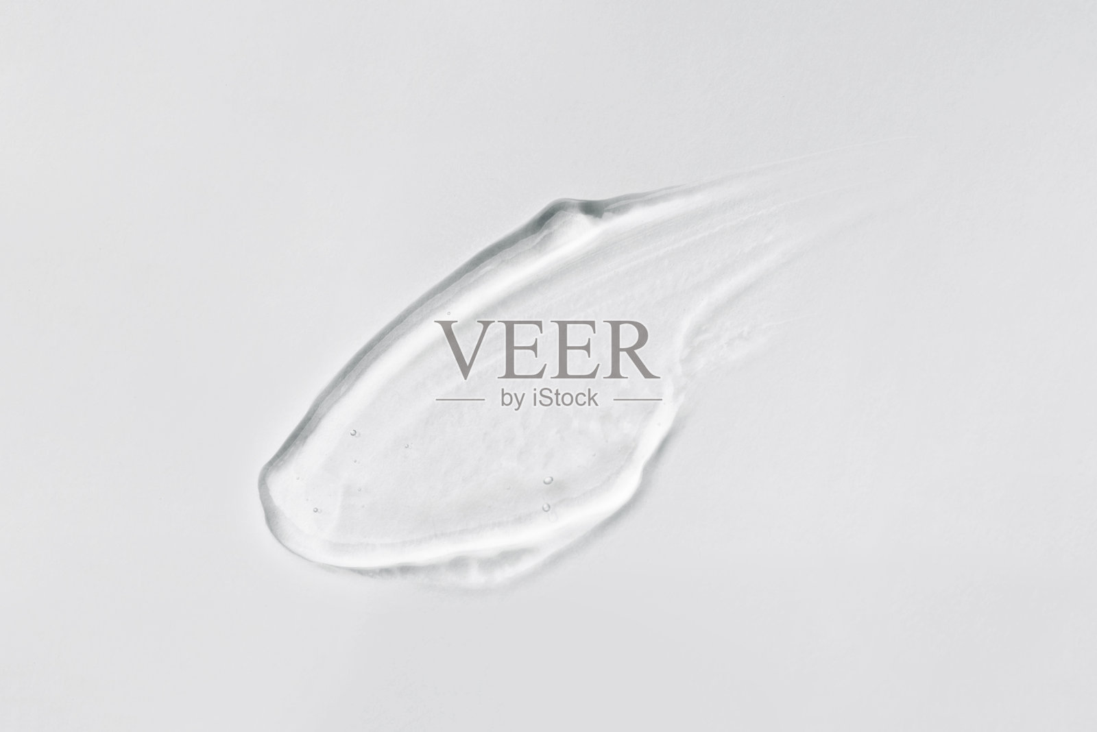 白色背景上的透明凝胶。照片摄影图片