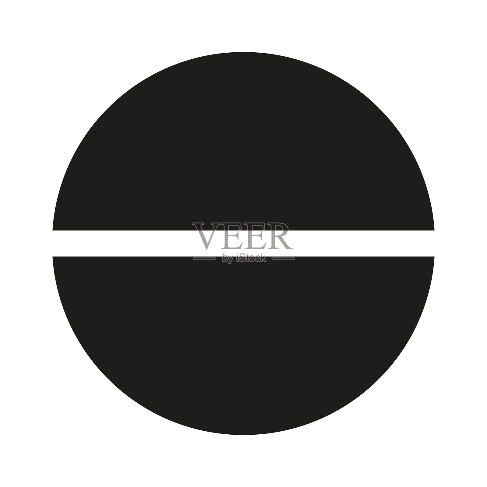 饼图模板。分段图表。扇区将圆形分为两个相等的部分。简单的黑色图形。披萨图表。扇区扁平信息图。图表2个轮子部分。插画图片素材