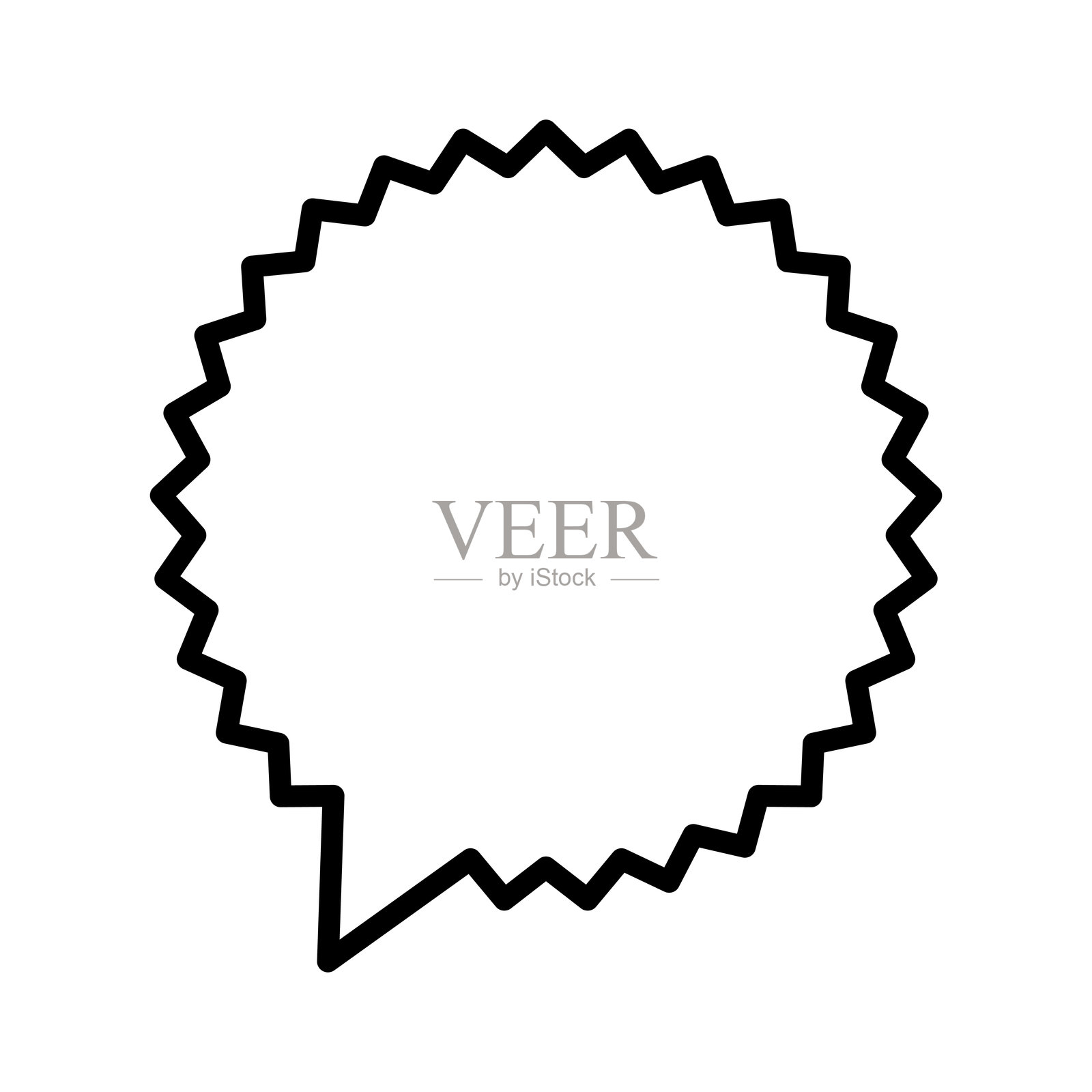 对话气泡图标。谈话、聊天符号插画图片素材