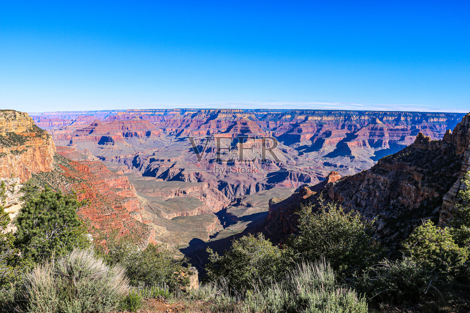 美丽的大峡谷。照片摄影图片