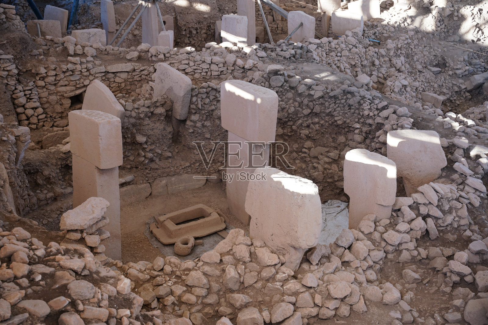 土耳其尚利乌法的戈贝克利特佩新石器时代考古遗址照片摄影图片