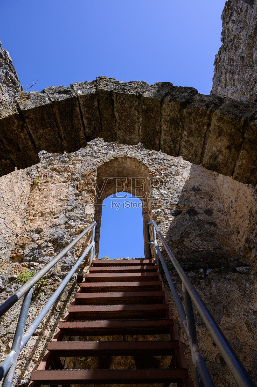 塞浦路斯的城堡遗址照片摄影图片