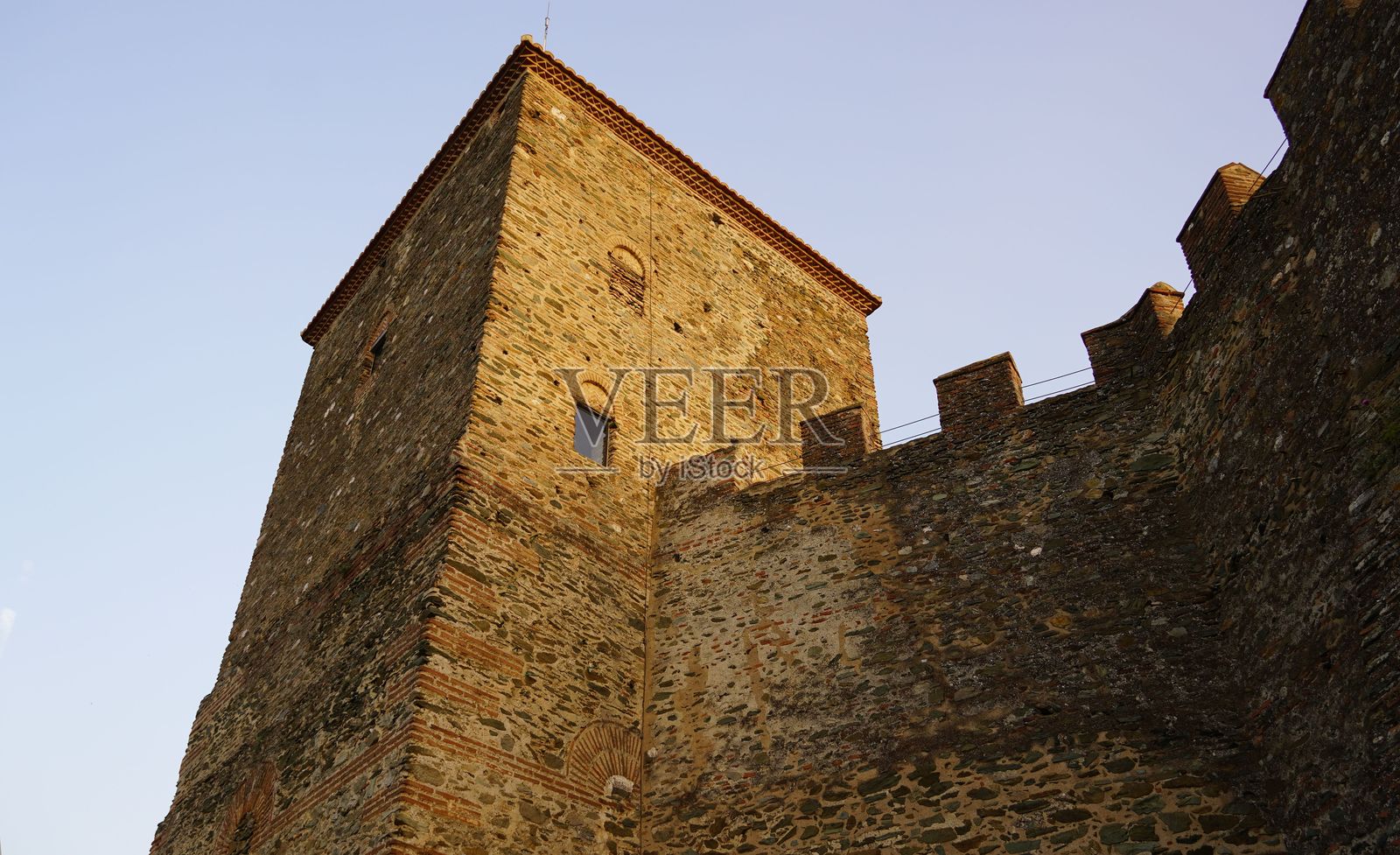 萨洛尼卡堡垒塔照片摄影图片