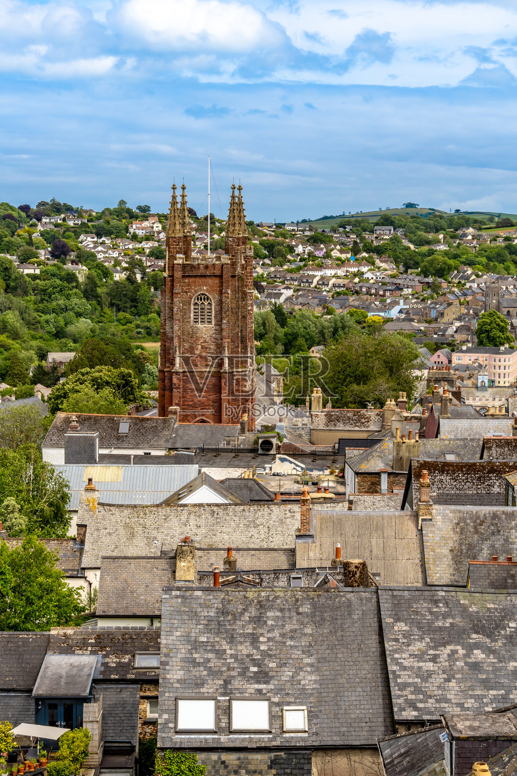 德文郡托特尼斯的圣玛丽教堂照片摄影图片