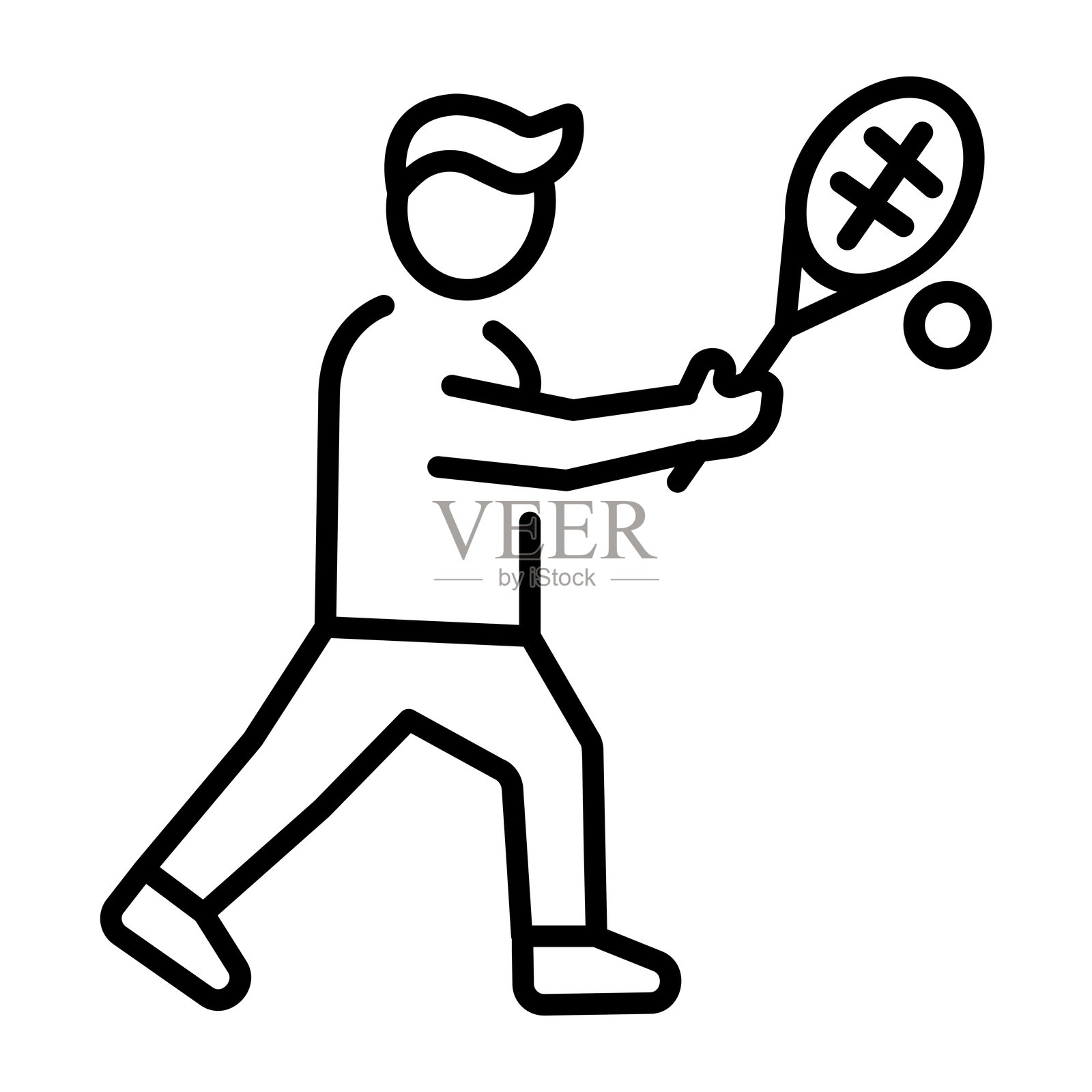 网球运动员插画图片素材