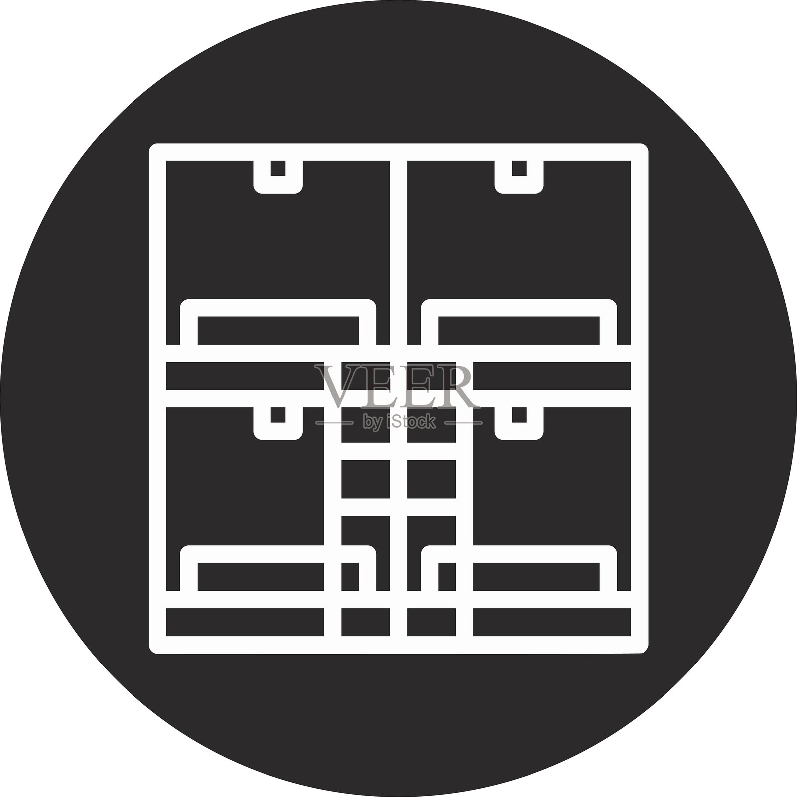 旅舍倒圆圈黑色插画图片素材