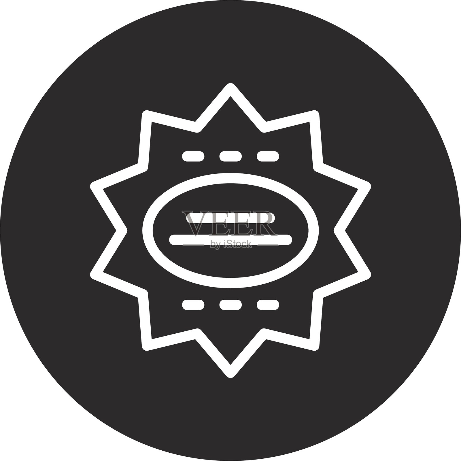 网络星期一倒置黑色圆圈插画图片素材