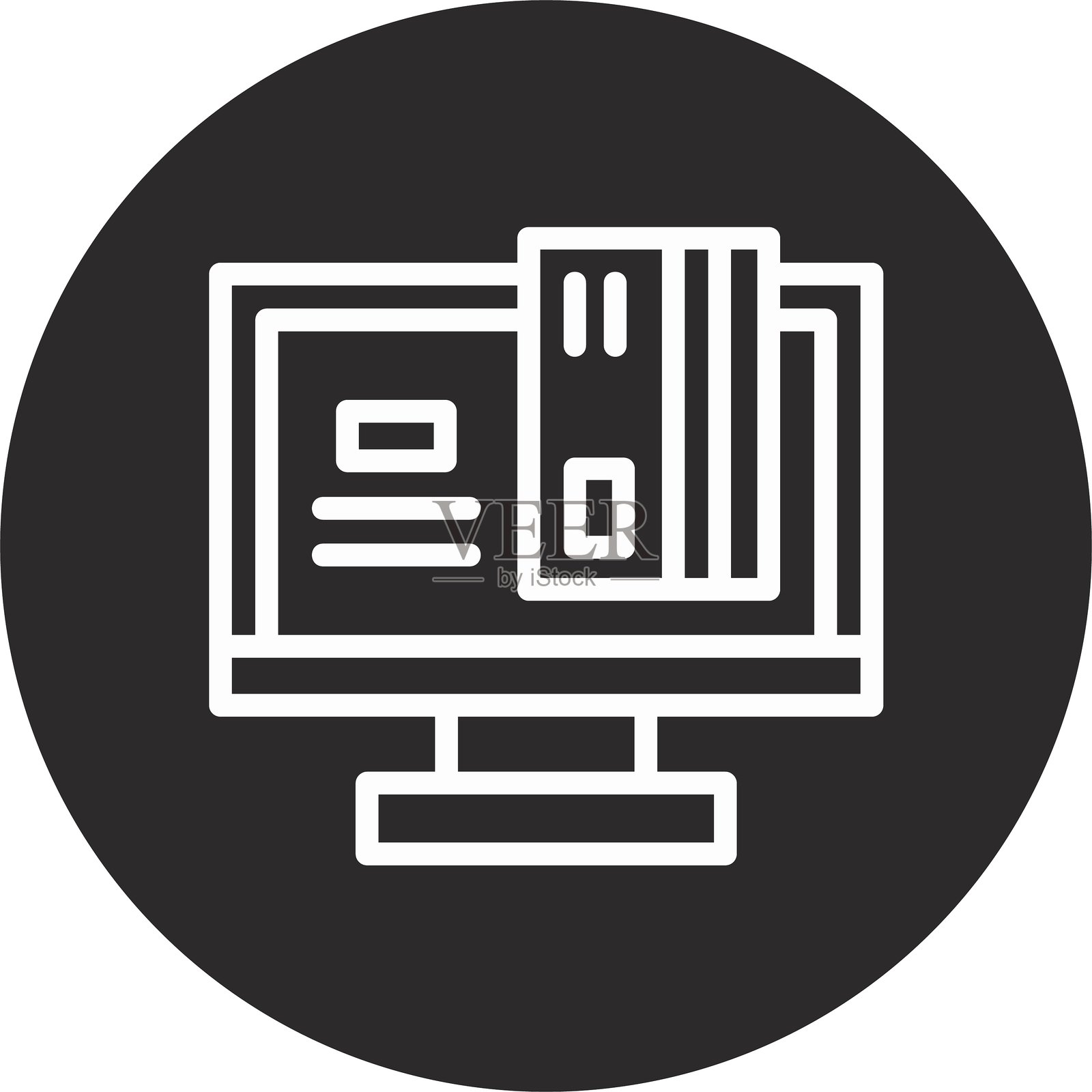 黑色倒置圆形信用卡插画图片素材