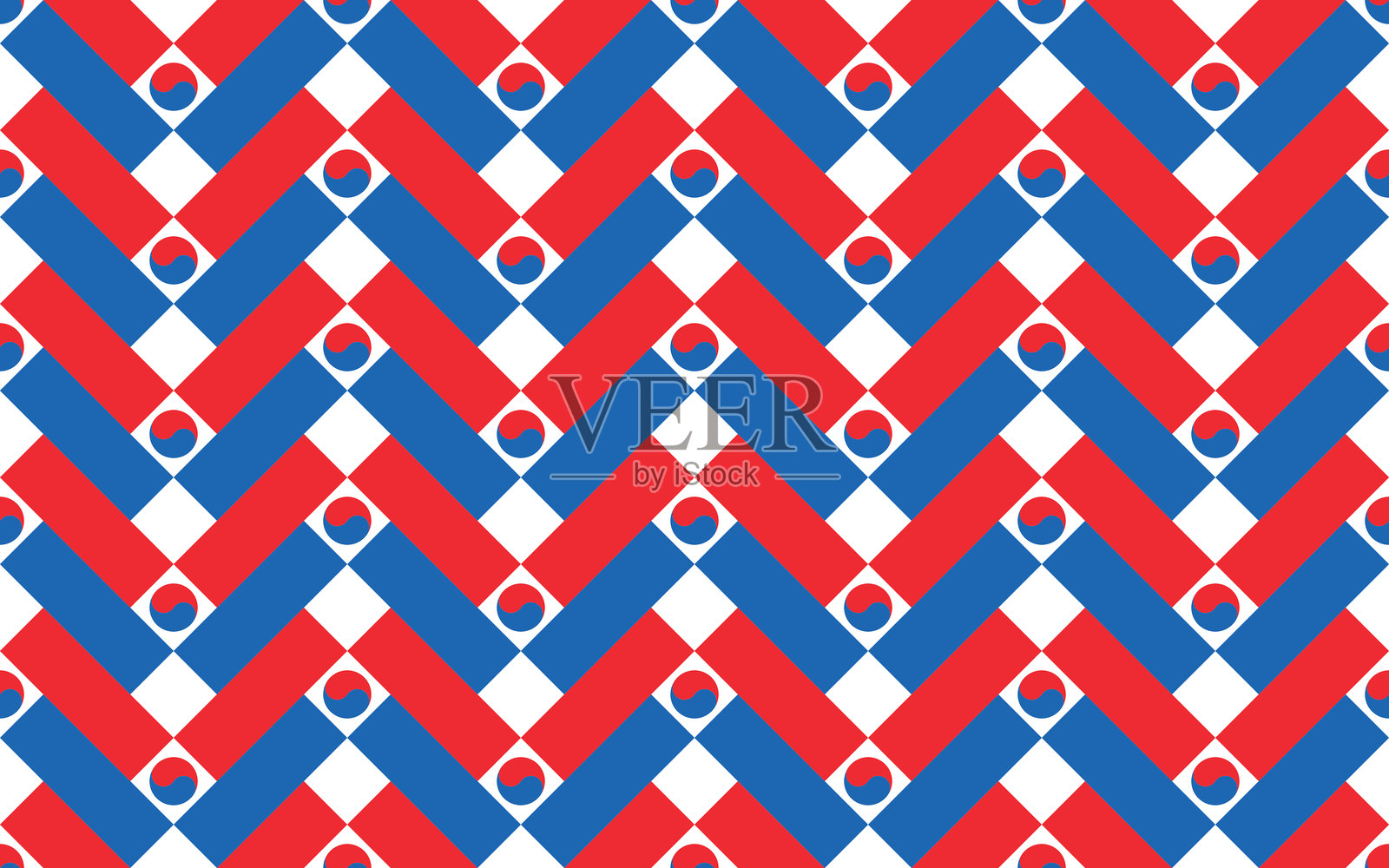 韩国图案设计。用于装饰的几何纹理。矢量插图插画图片素材