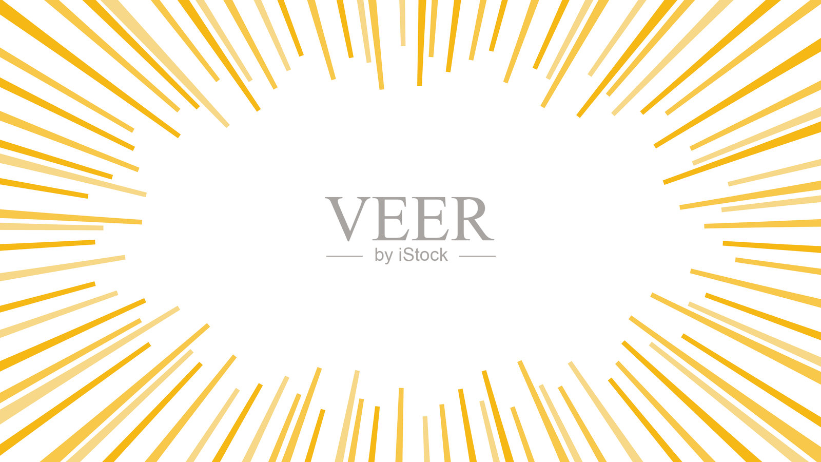 横向黄色聚焦线框材料插画图片素材