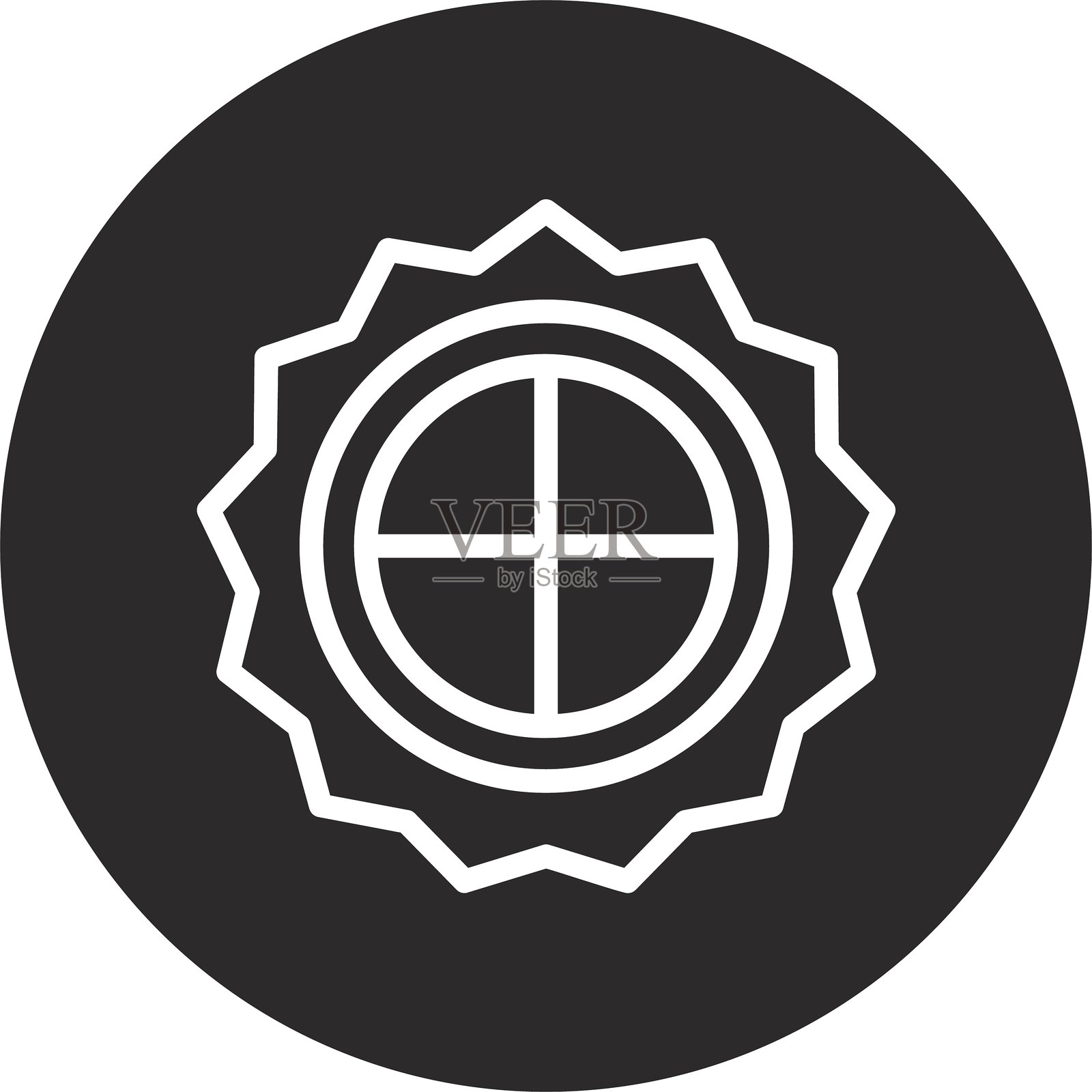 黑色月饼倒圆形插画图片素材