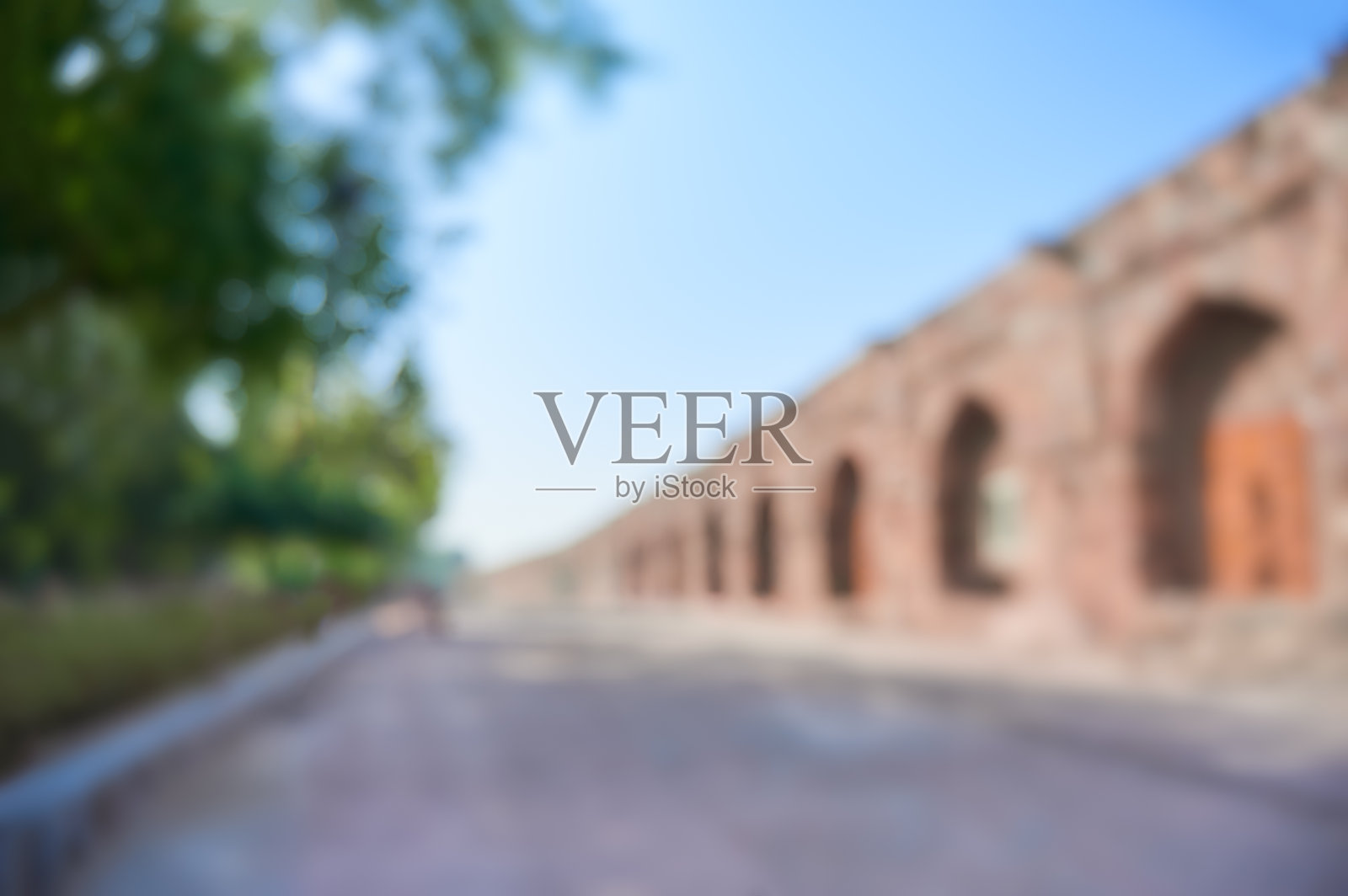 抽象建筑与道路景观背景照片摄影图片