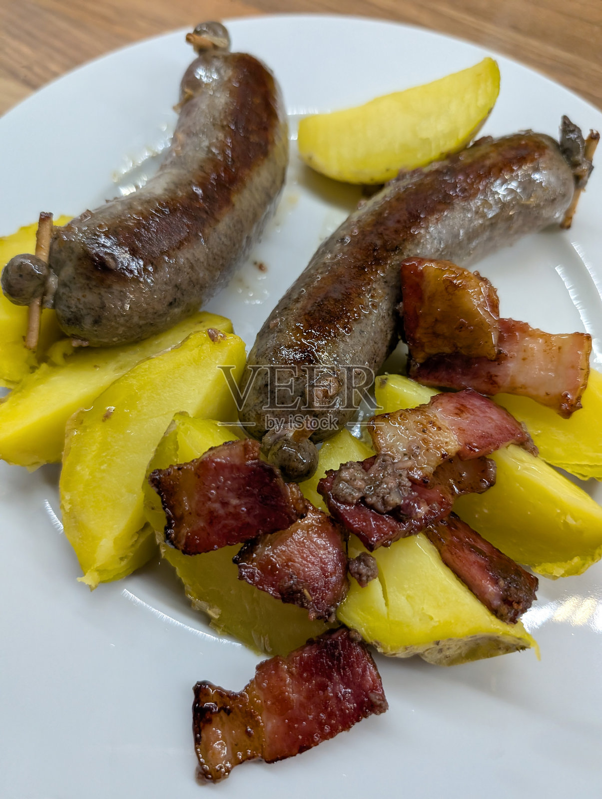 捷克传统牛肚香肠照片摄影图片