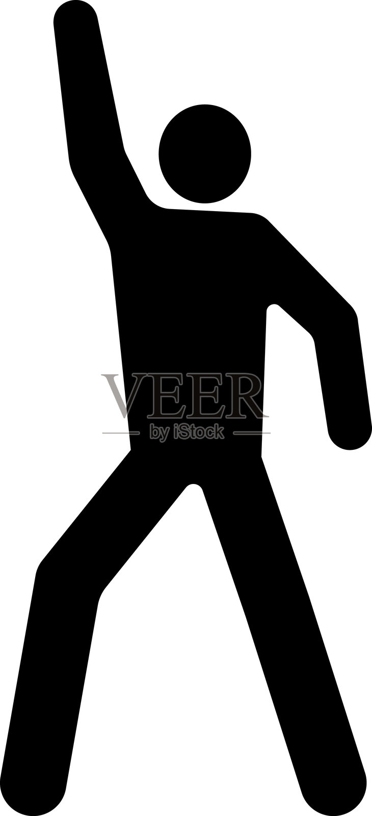 跳舞的人物图标插画图片素材