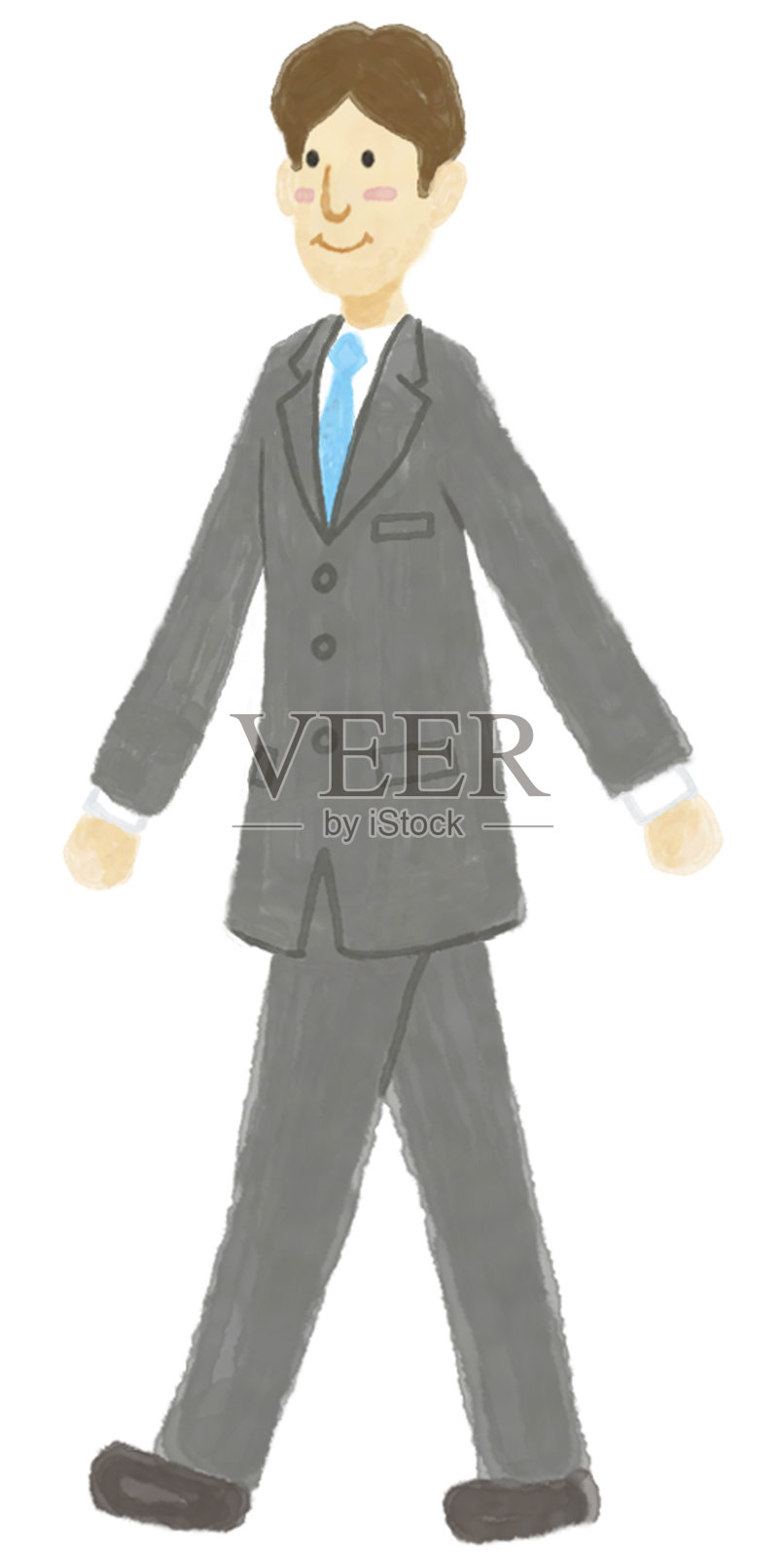 商人插画图片素材