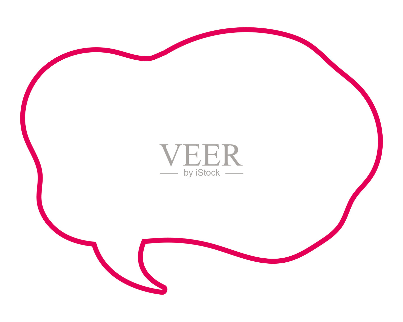 简单的气球柔和线条云朵形状插画图片素材