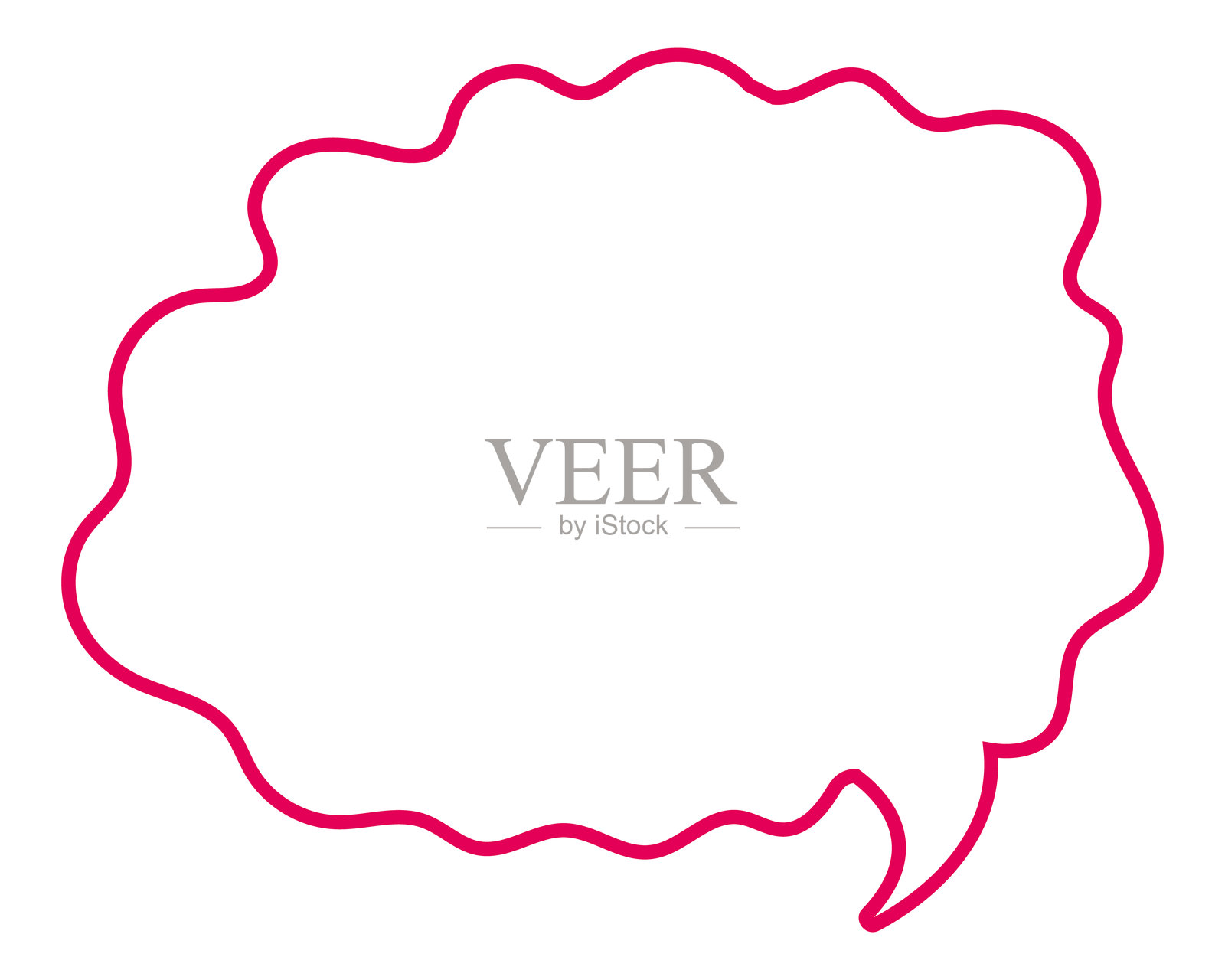 简单的气球柔和线条云朵形状插画图片素材