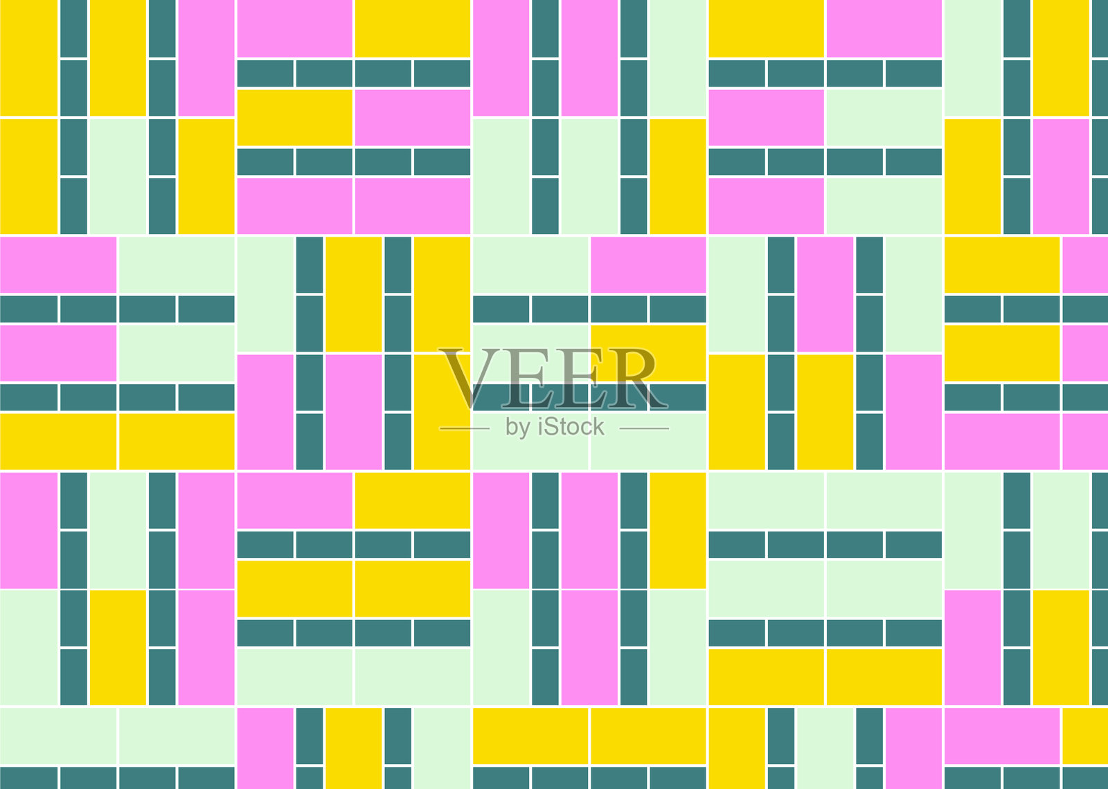 几何图案瓷砖背景插画图片素材