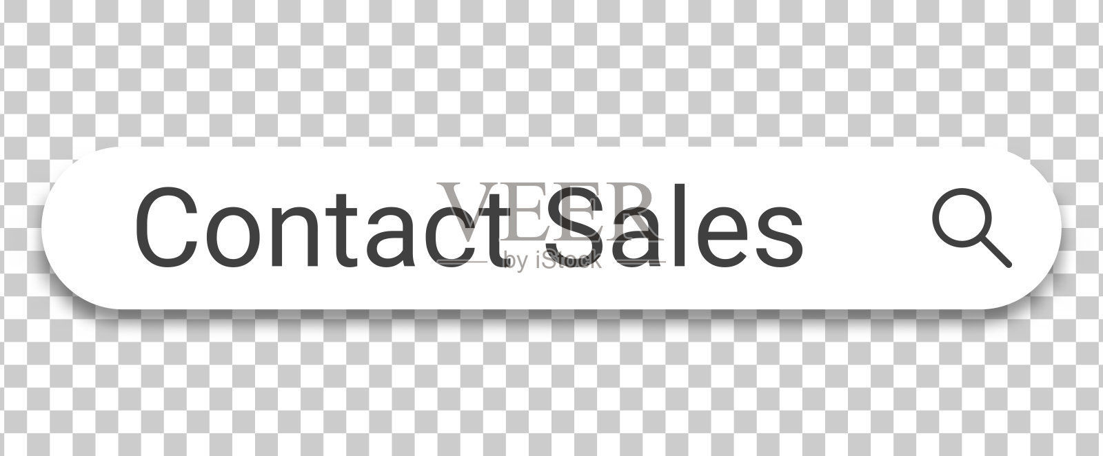 联系销售 - 透明背景上的搜索栏插画图片素材
