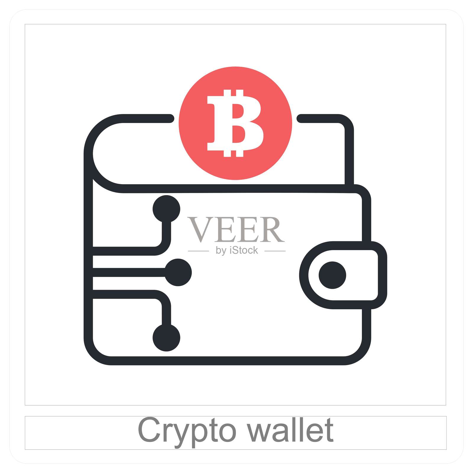 加密钱包插画图片素材