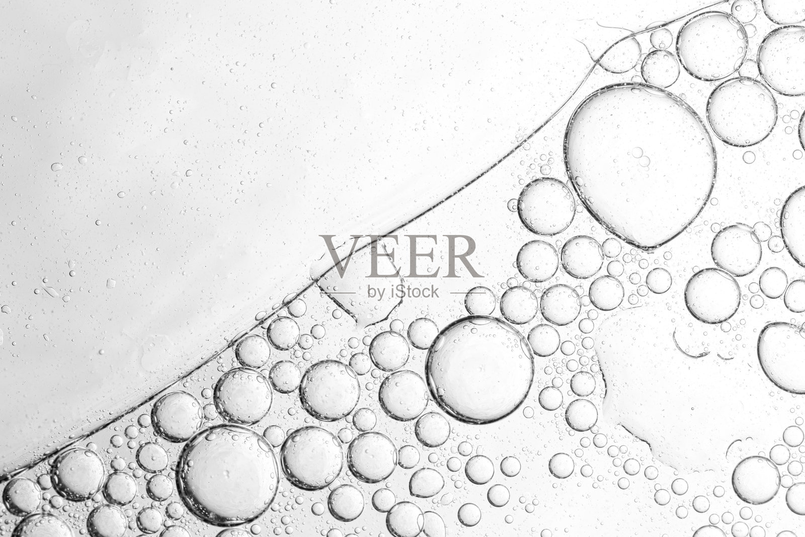 宏观汽泡纹理，冰镇苏打水作为背景，特写镜头照片摄影图片