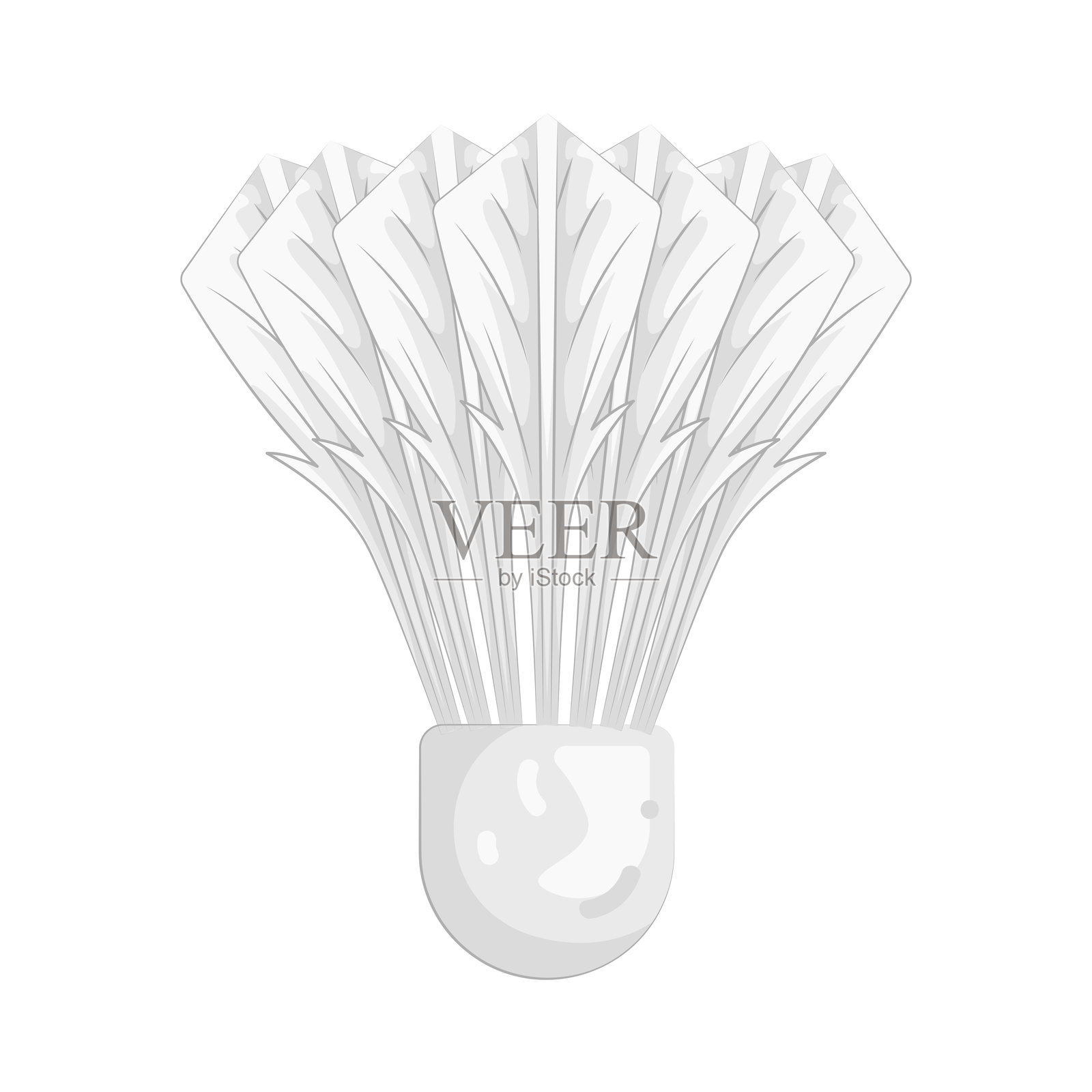 羽毛球拍插画图片素材