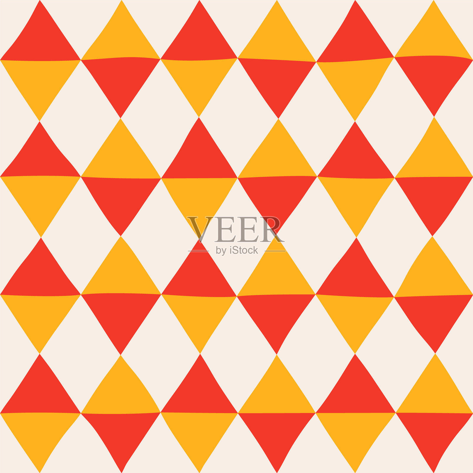 无缝的彩色菱形图案排列在一起插画图片素材