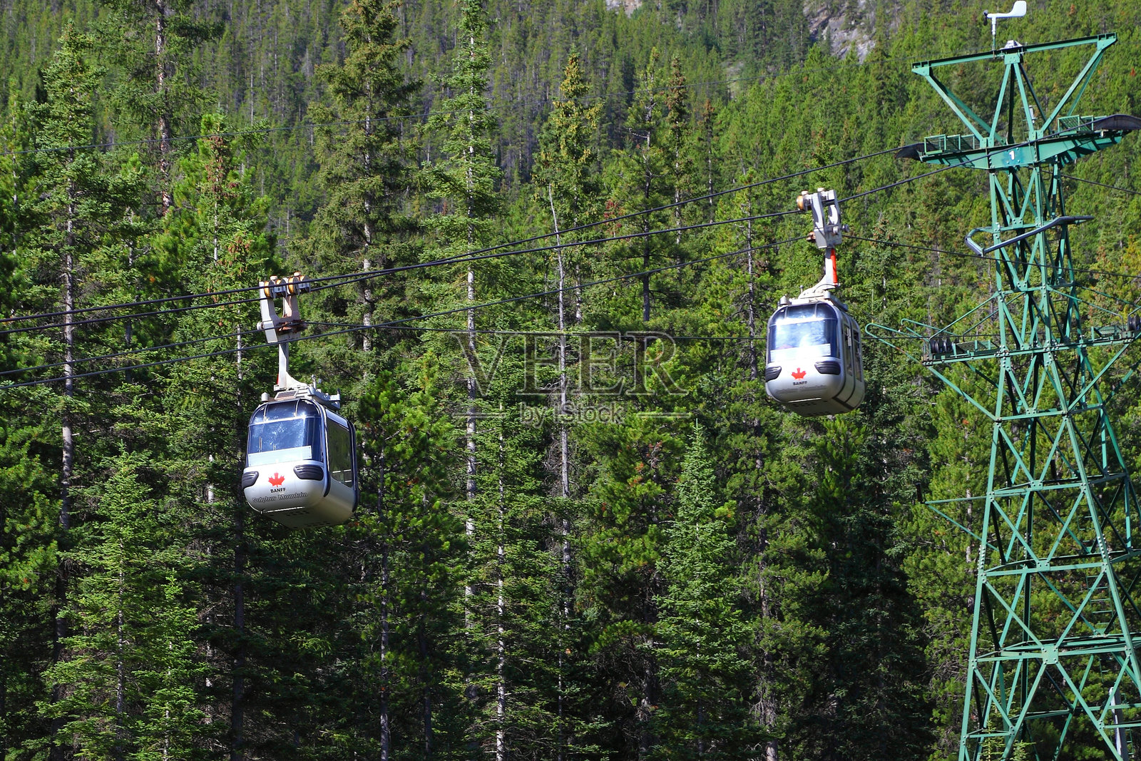 硫磺山缆车照片摄影图片